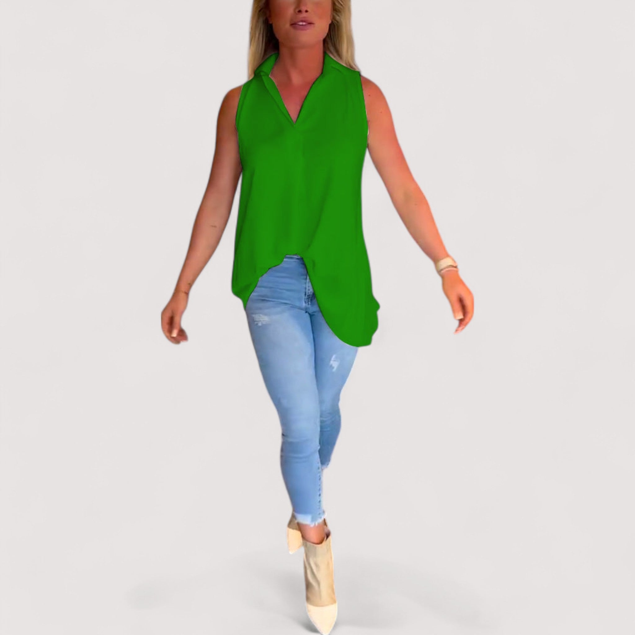 Elly™ | Rüschenbluse mit Revers