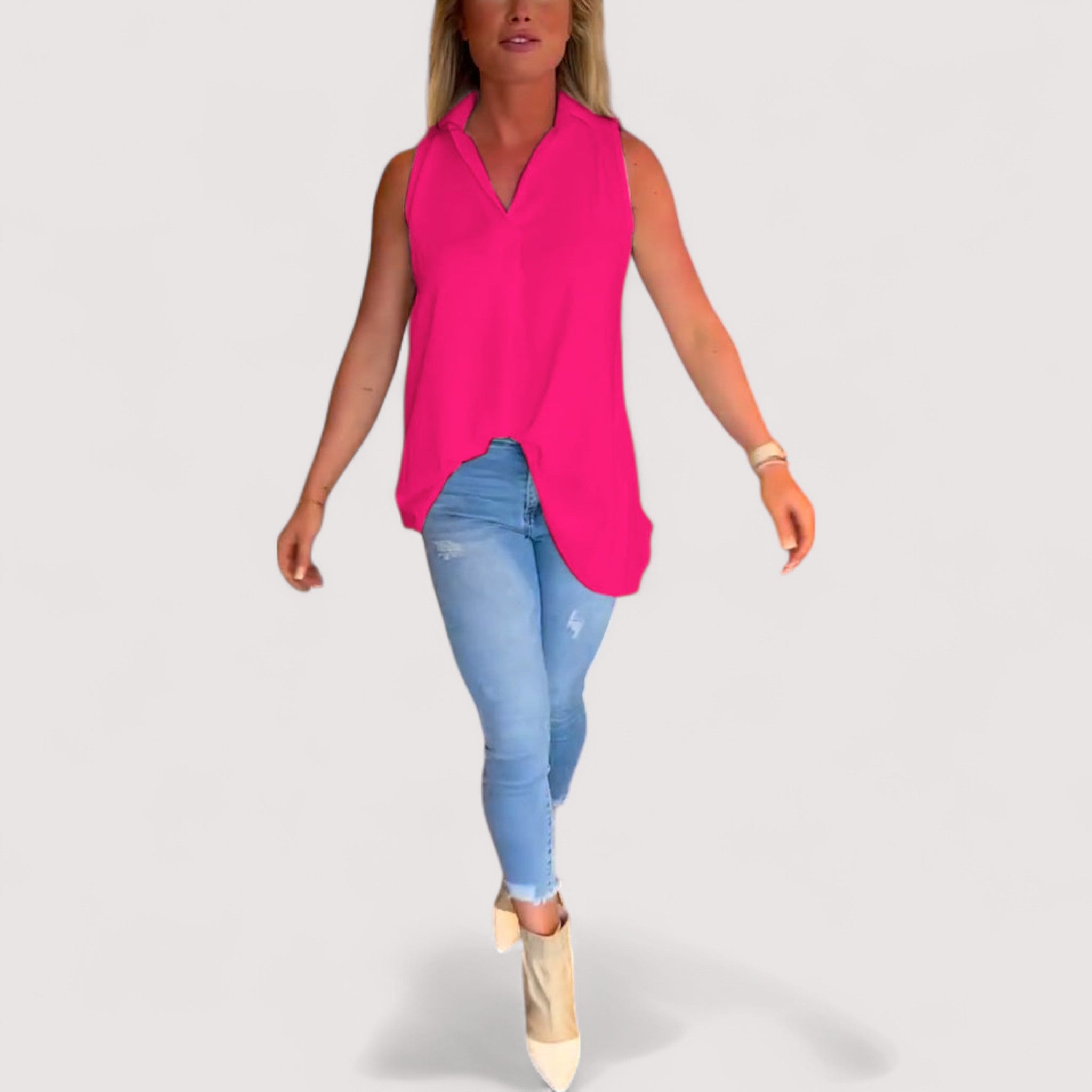 Elly™ | Rüschenbluse mit Revers