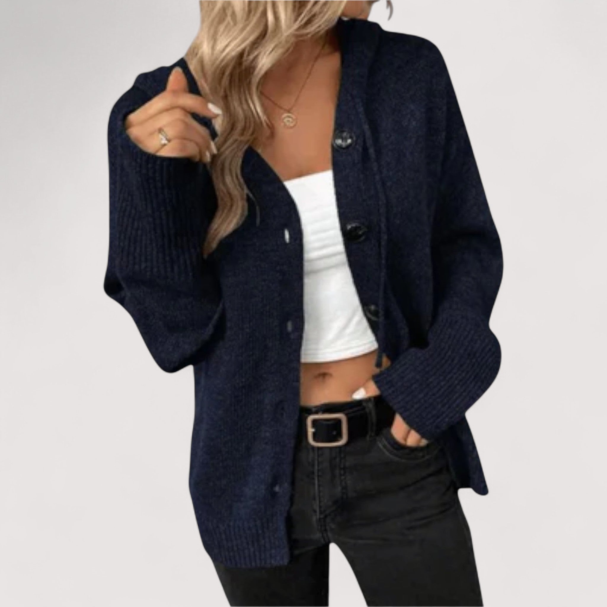 Margrit™ | Strickcardigan mit Knöpfe