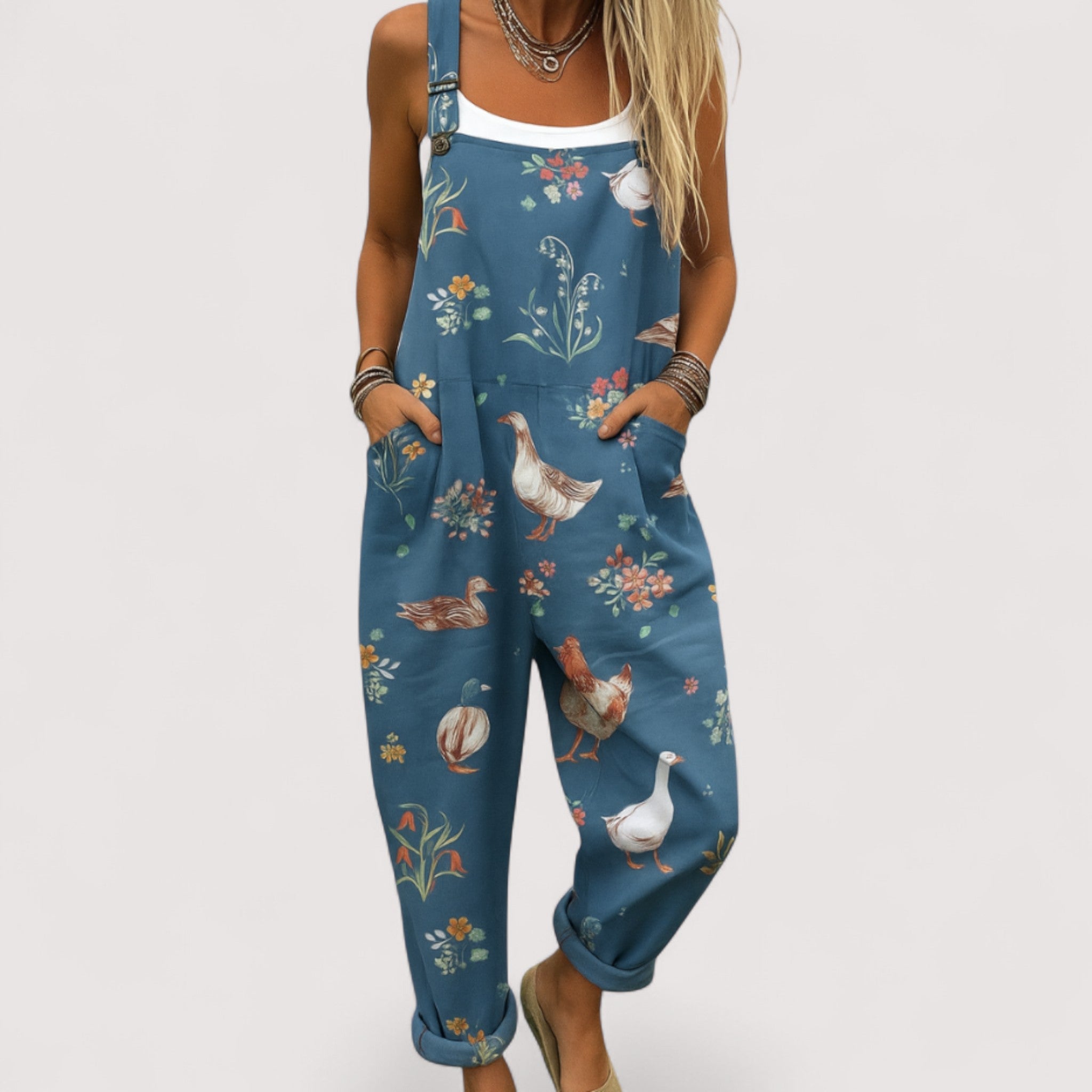 Melanie™ | Künstlerischer Overall-Jumpsuit