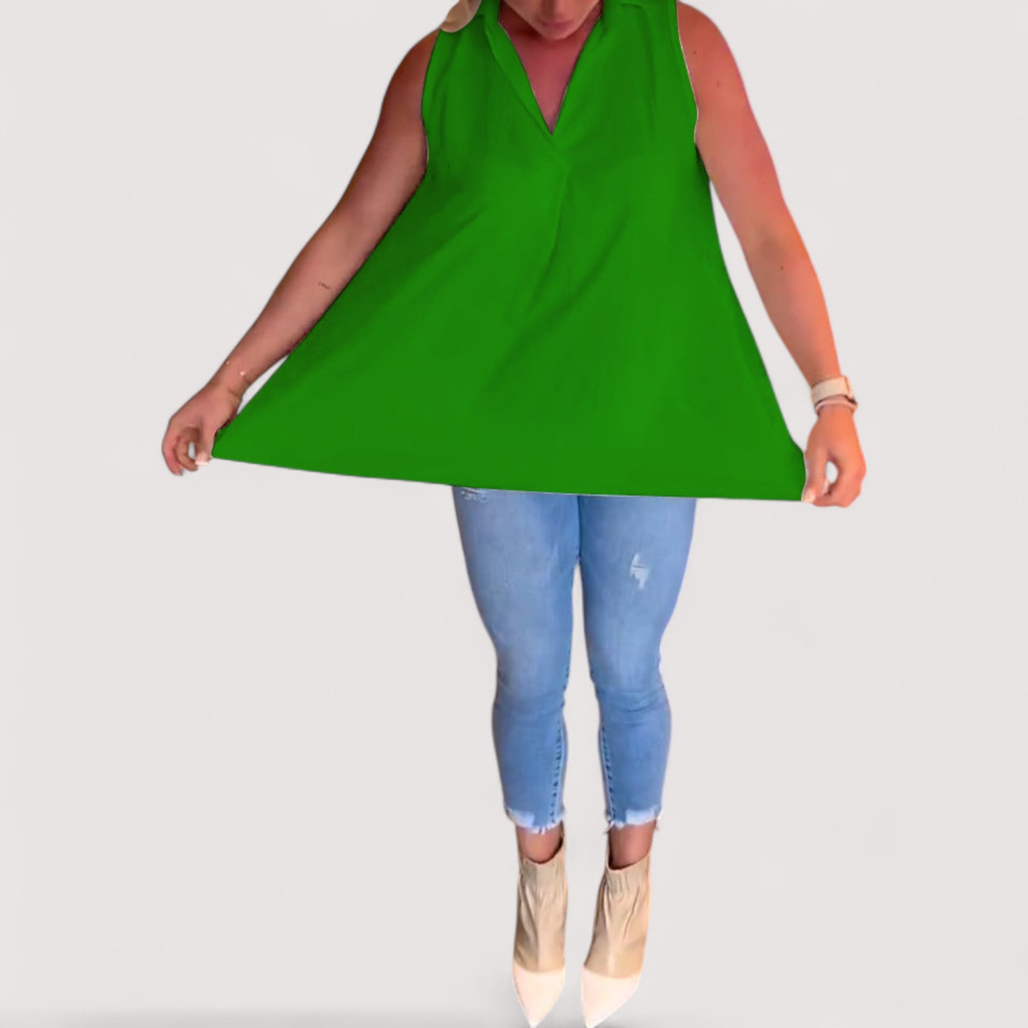 Elly™ | Rüschenbluse mit Revers