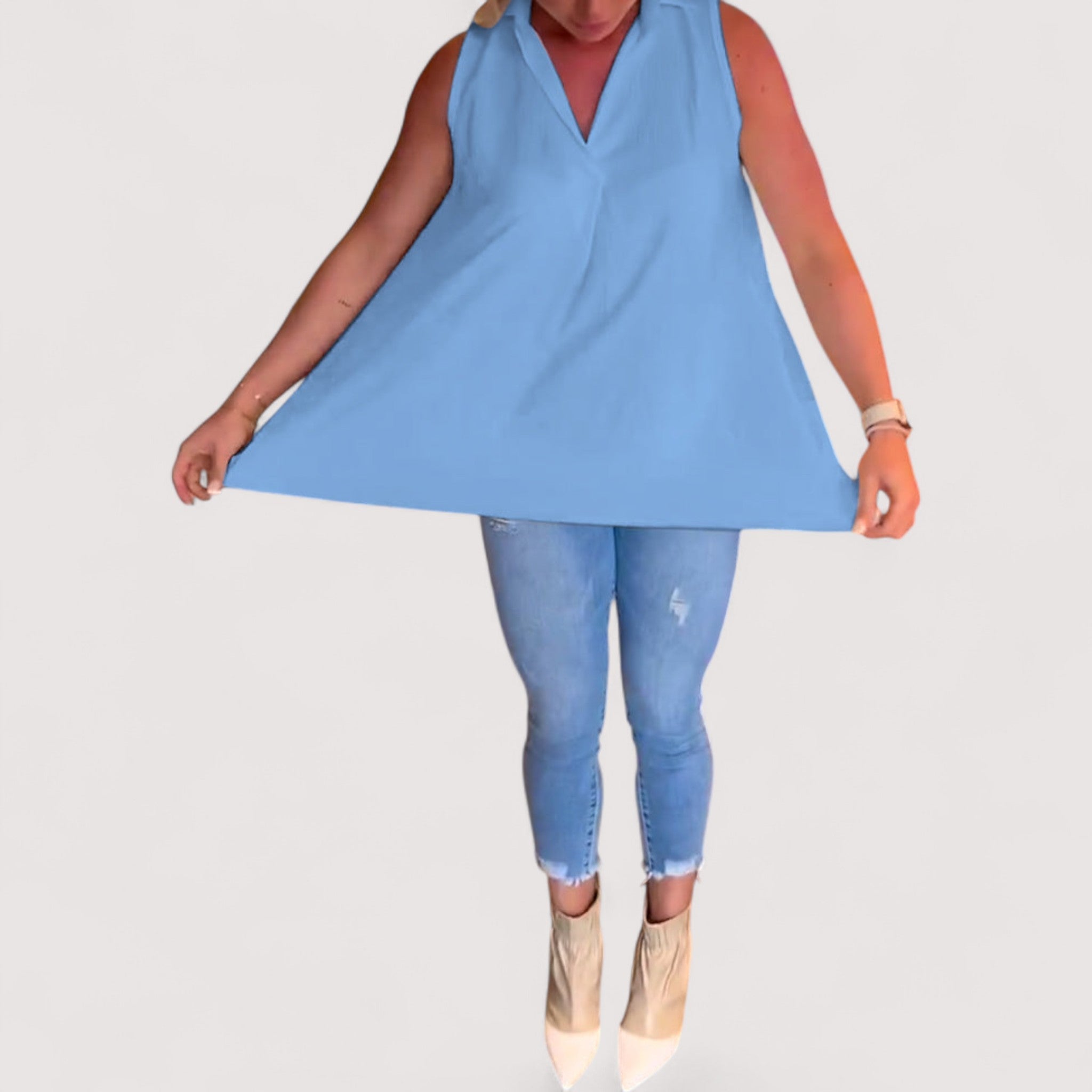 Elly™ | Rüschenbluse mit Revers