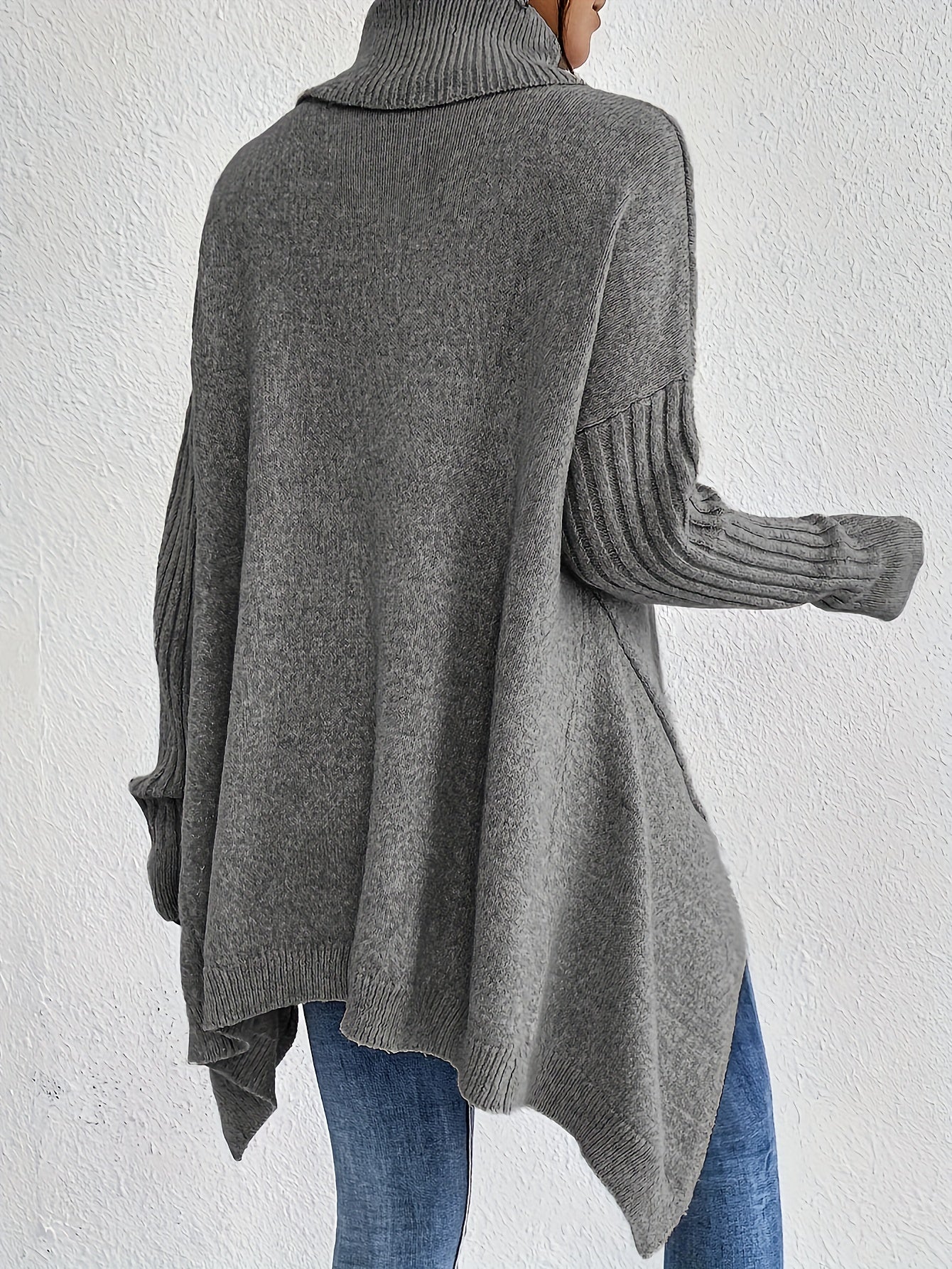 Rosa - Oversized Rollkragenpullover
