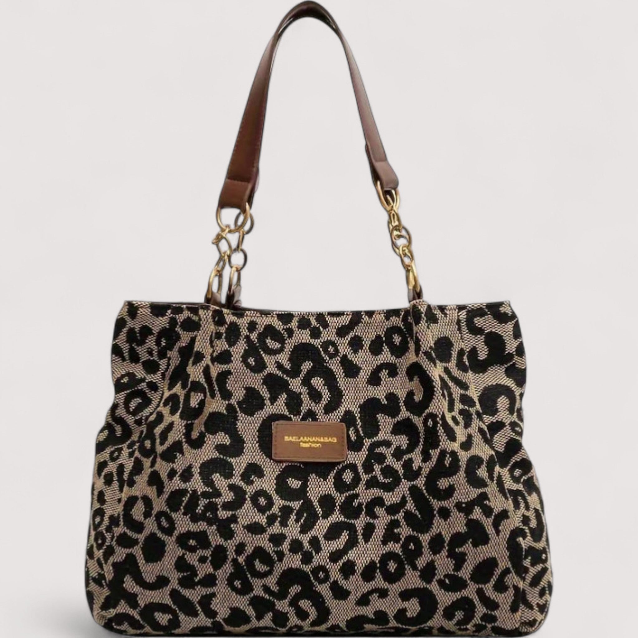Anouk™ | Leopard Canvas-Einkaufstasche