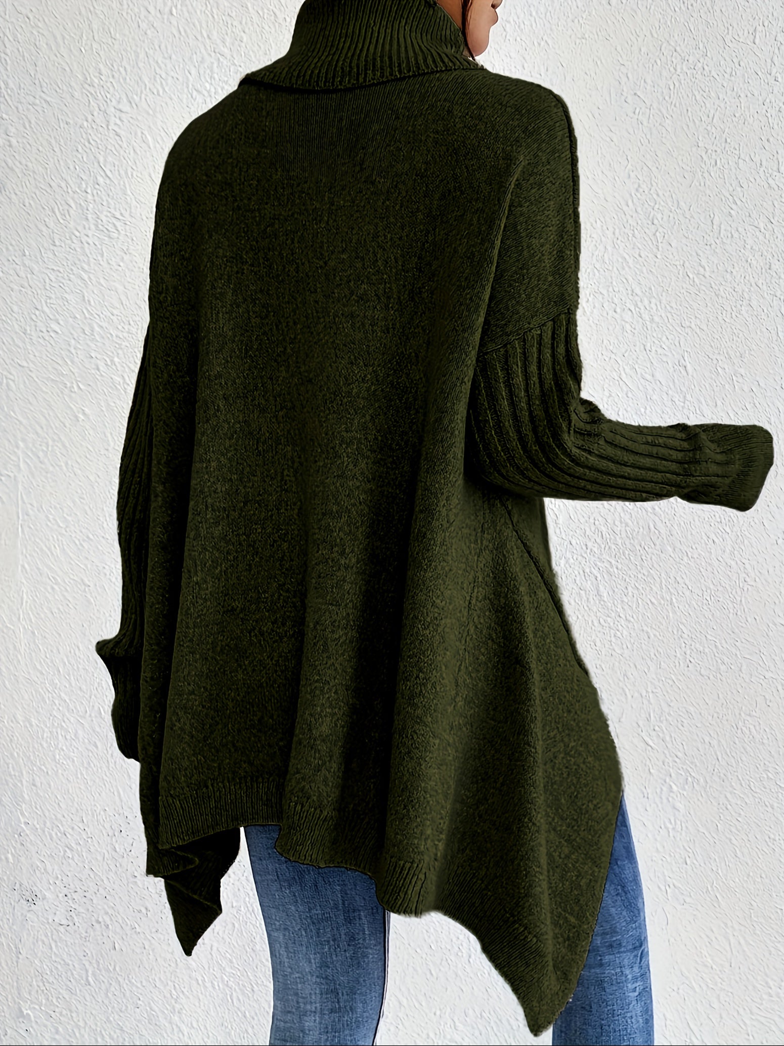 Rosa - Oversized Rollkragenpullover