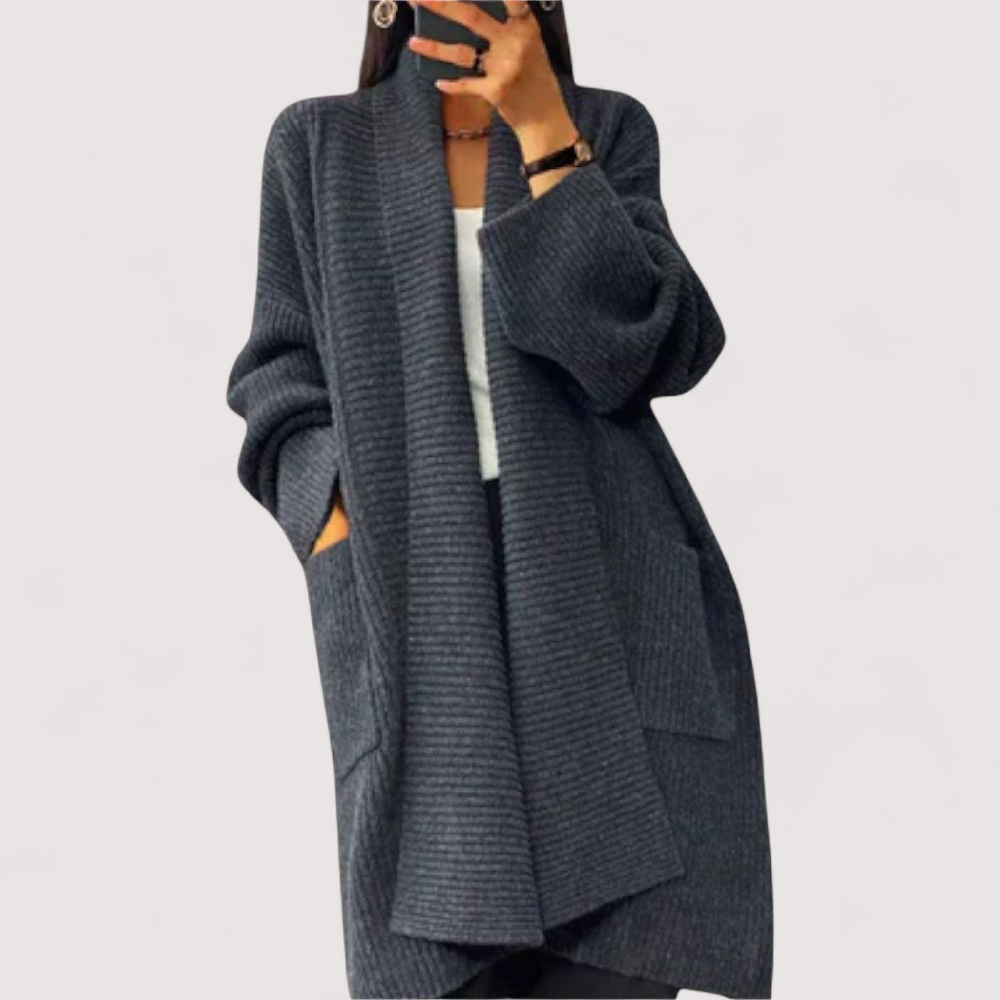 Pladina™ | Langer Strickcardigan