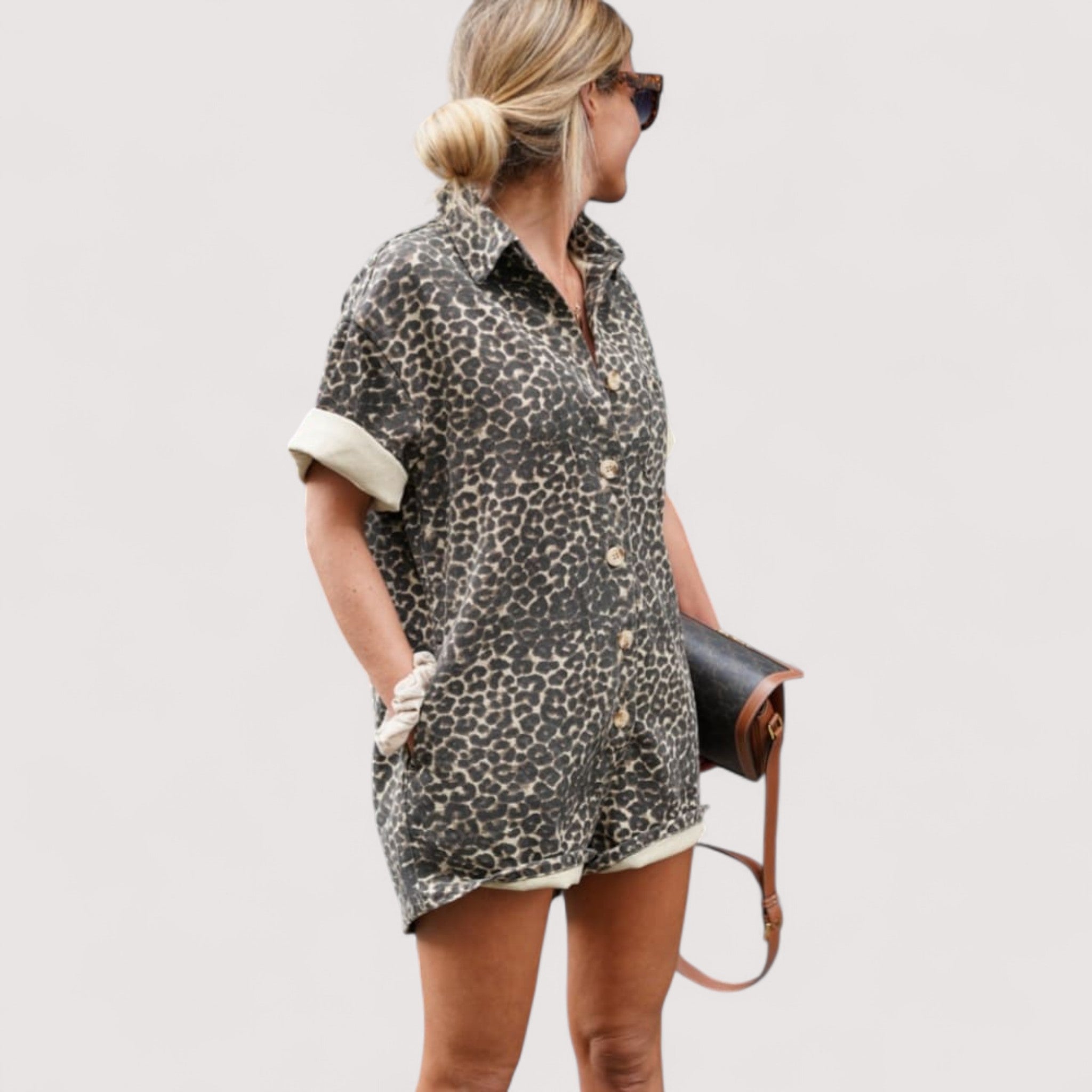 Anette™ | Overall mit Leopardenmuster