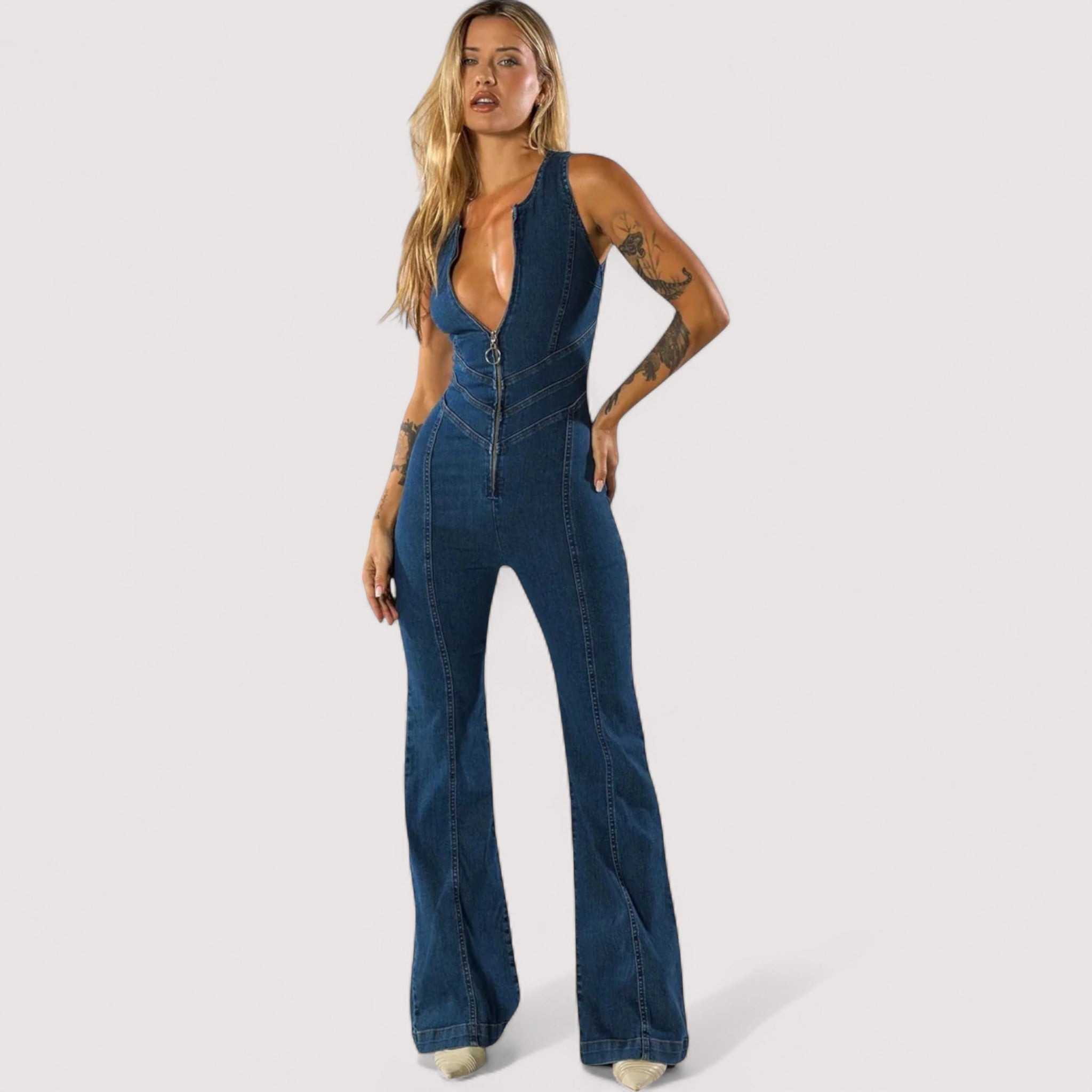 Laura™ | Denim-Jumpsuit