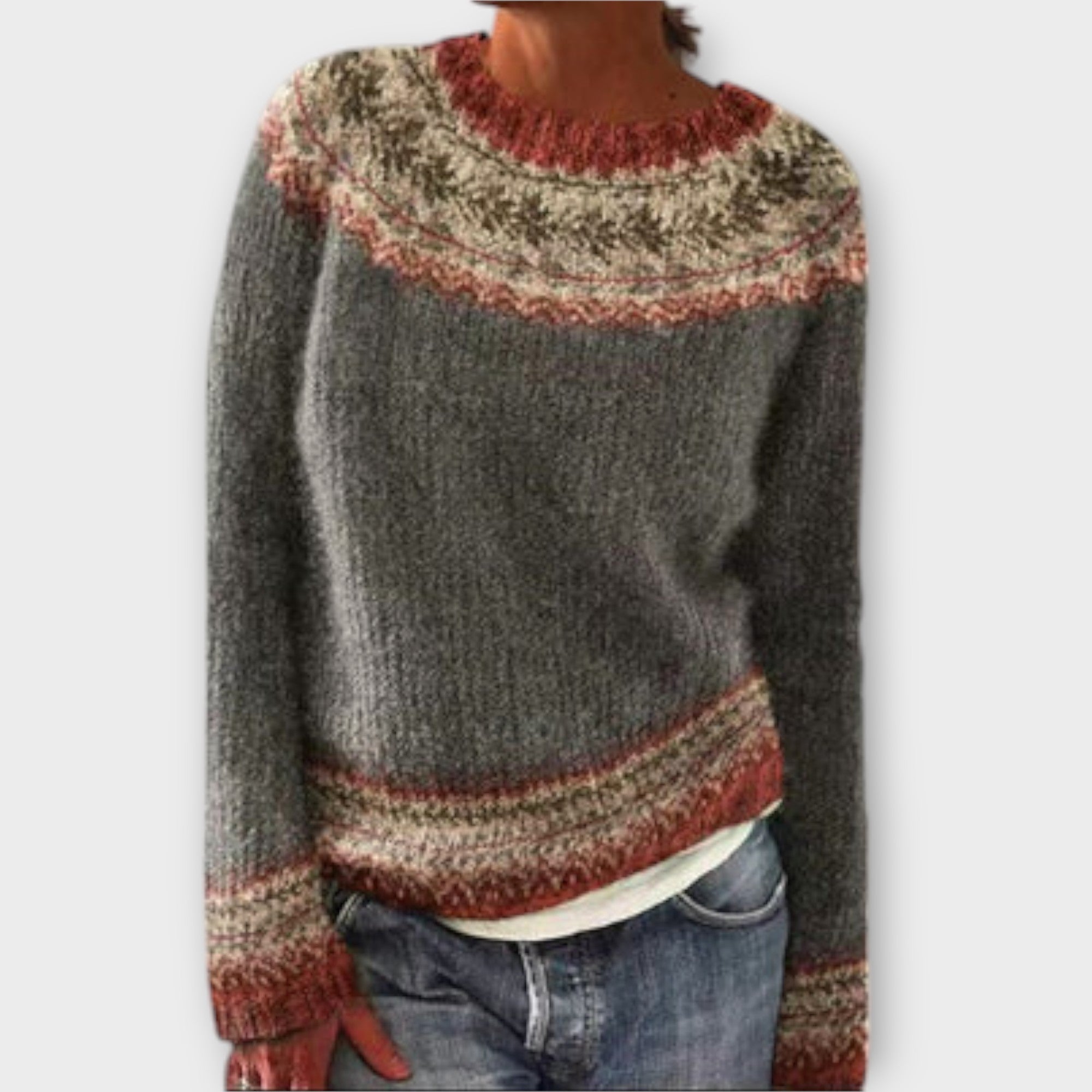 Suzu - Vintage Strickpullover für Damen