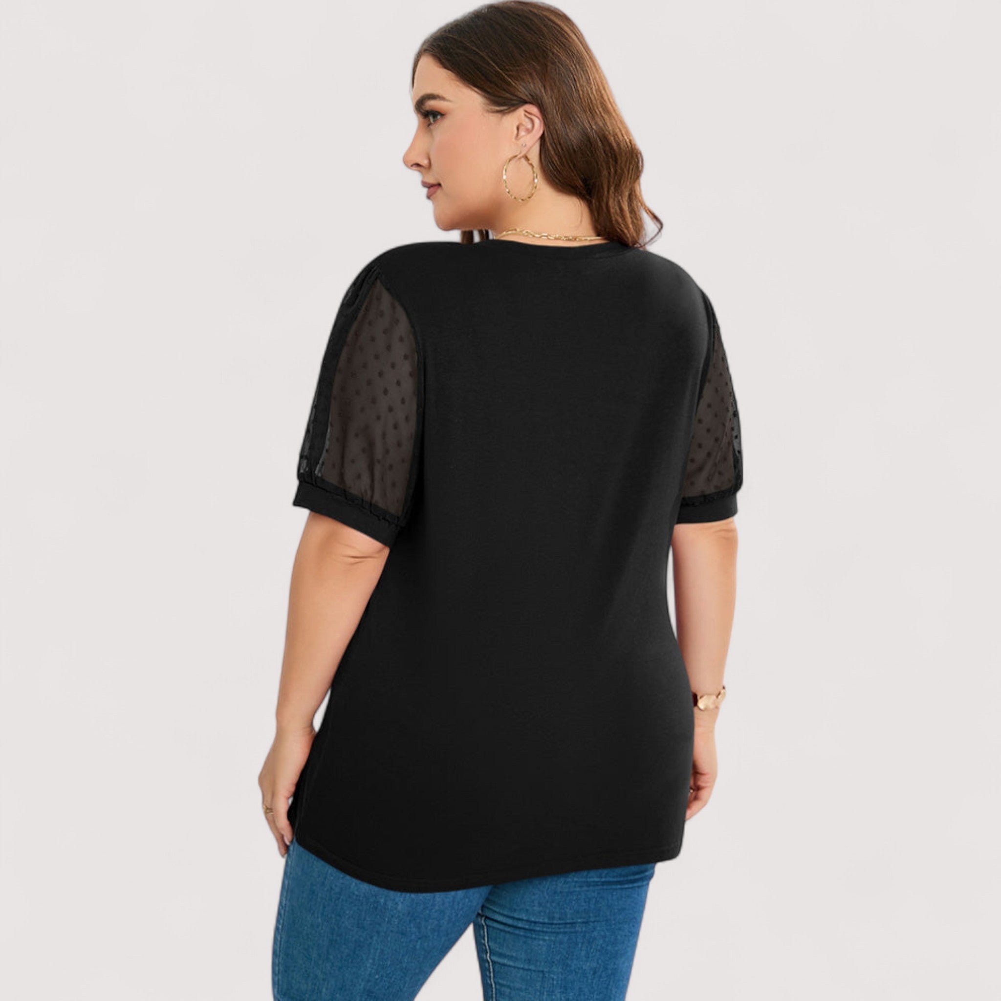 Ilse™ | Transparentes V-Ausschnitt-Top