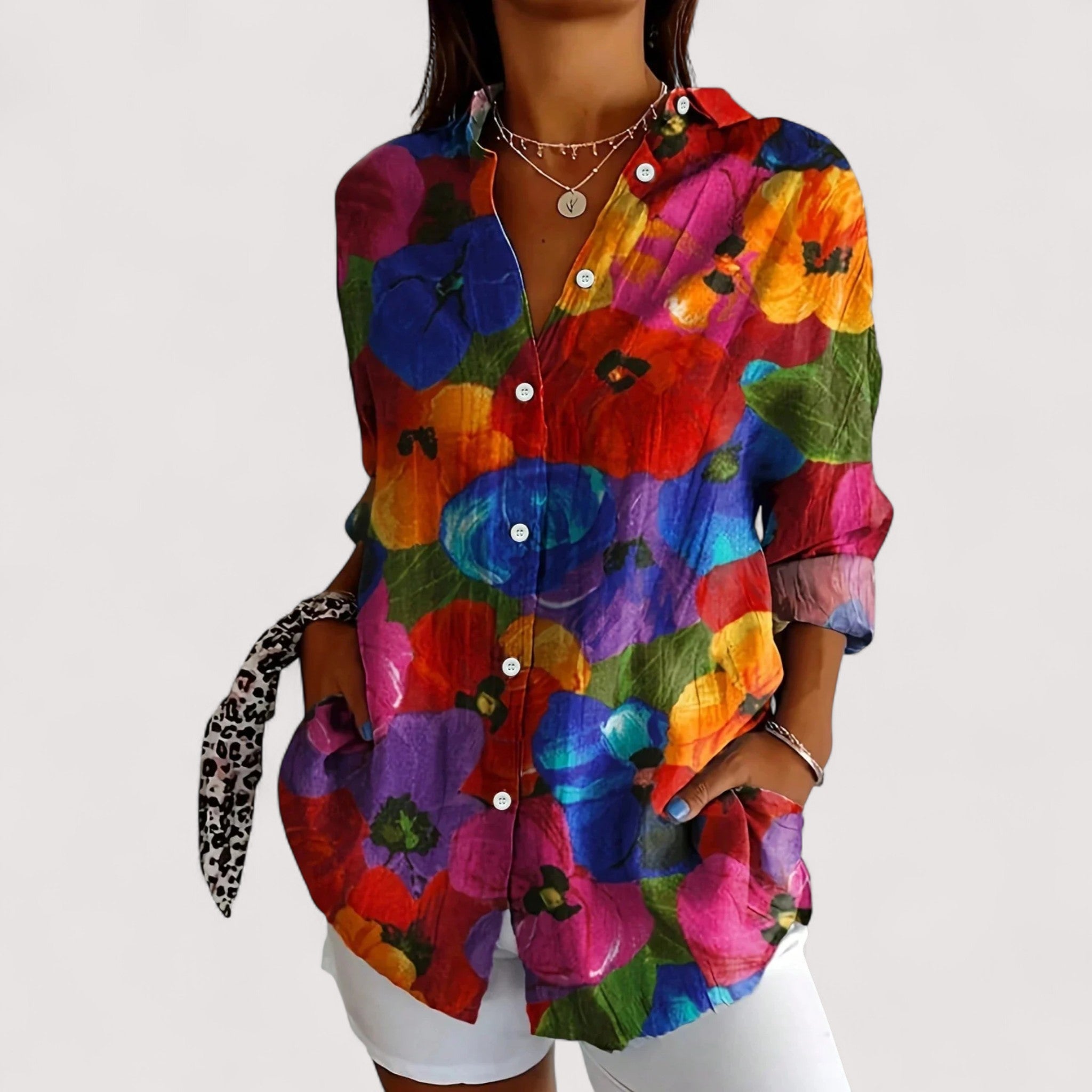 Annika™ | Bunte Bluse mit Print