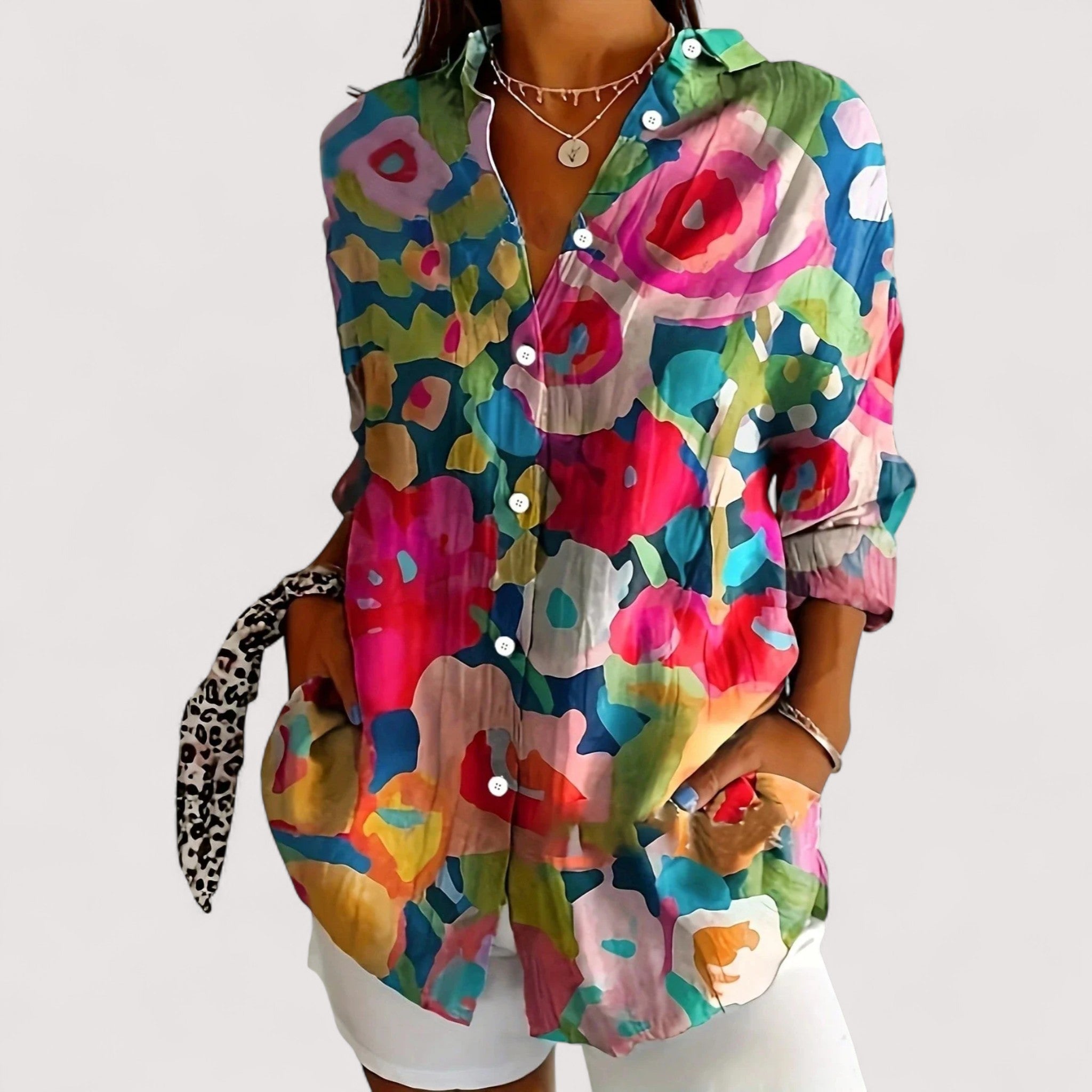 Annika™ | Bunte Bluse mit Print