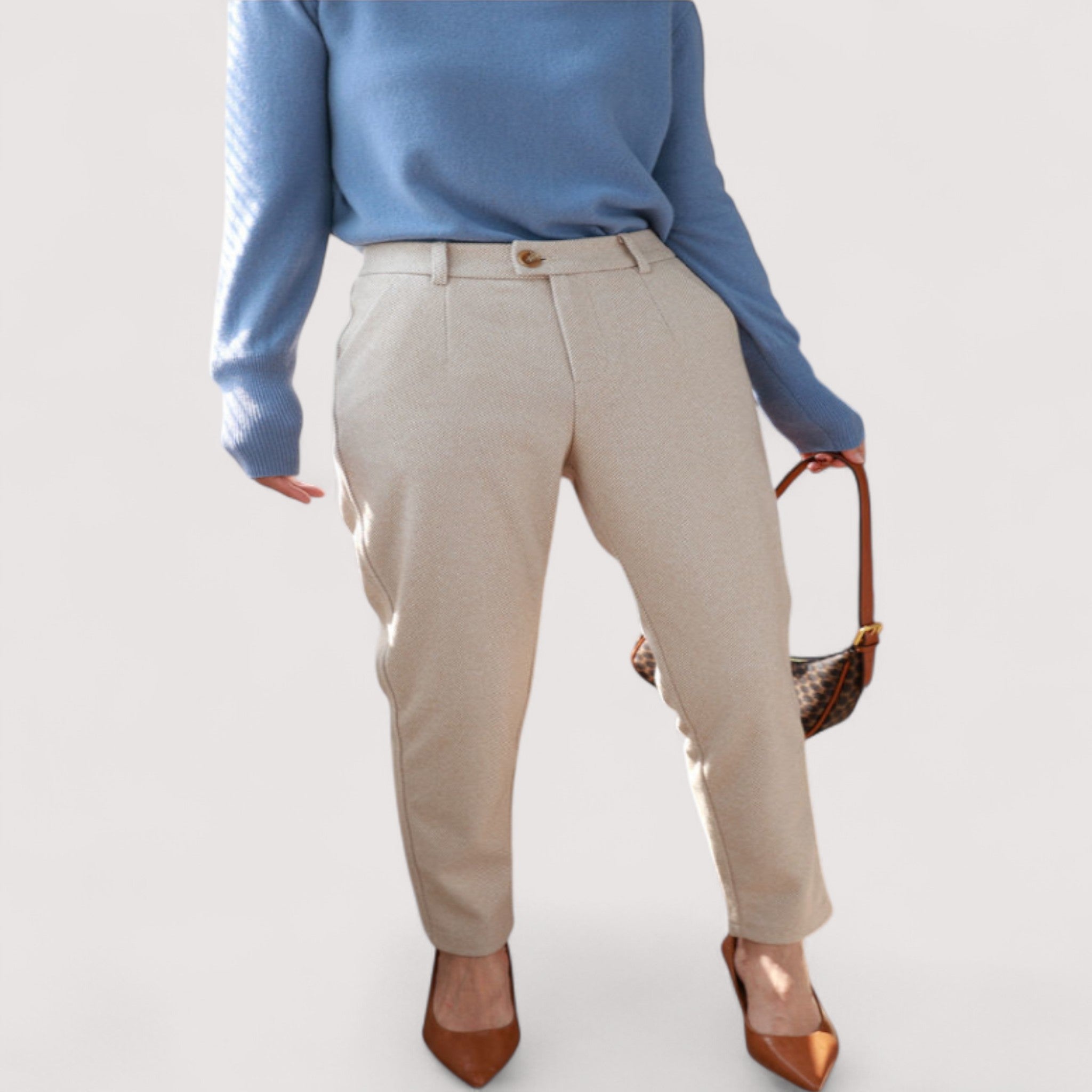 Helga™ | Hoch taillierte Slim-Hosen