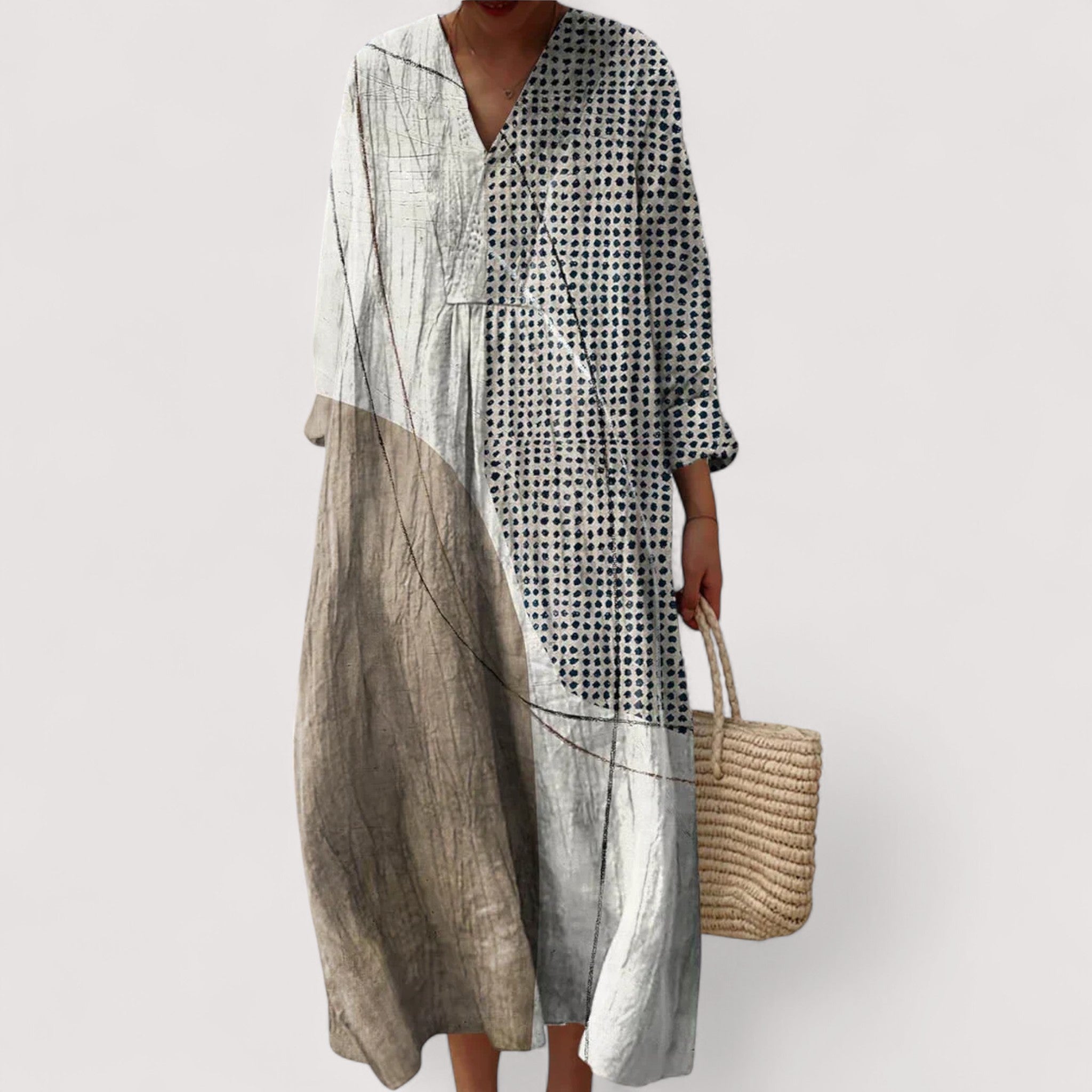 Lene™ | Elegantes Geometrisches Kleid