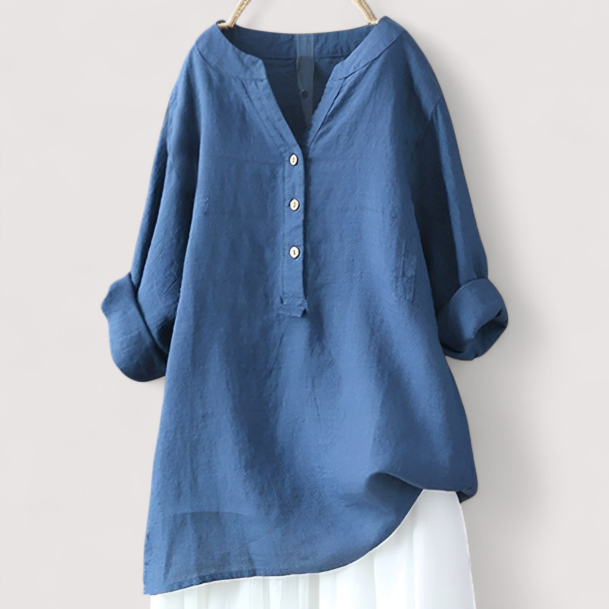 Nayla™ | Bequemes Knopfhemd