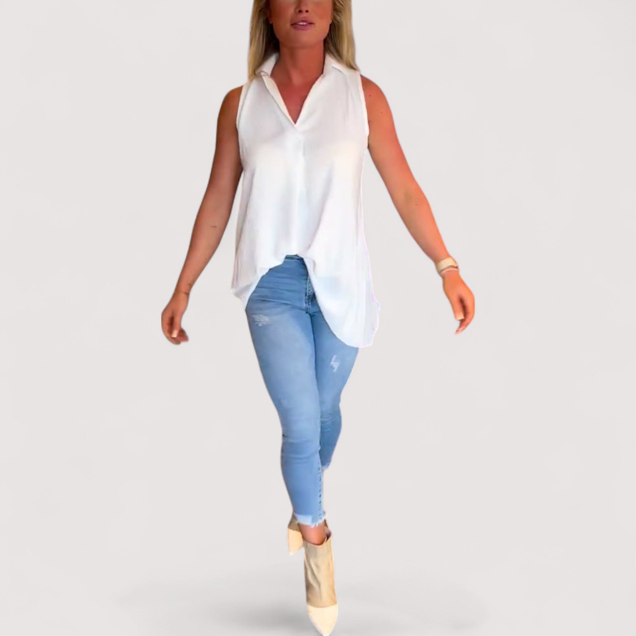 Elly™ | Rüschenbluse mit Revers