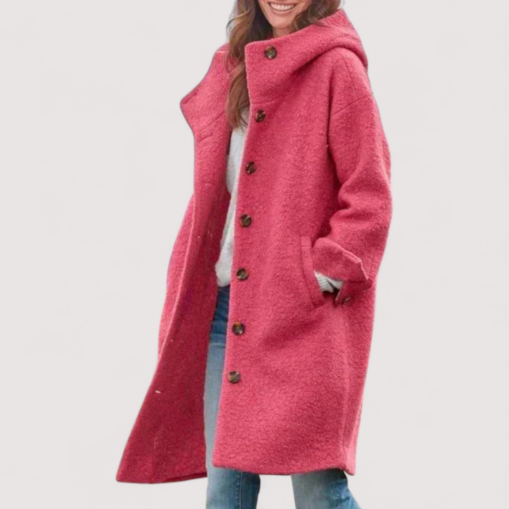 Lorena™ | Stilvolle lange Winterjacke