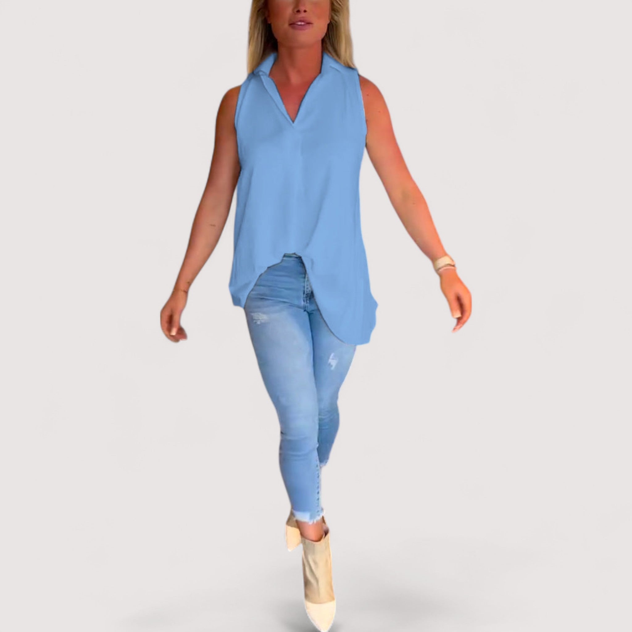 Elly™ | Rüschenbluse mit Revers