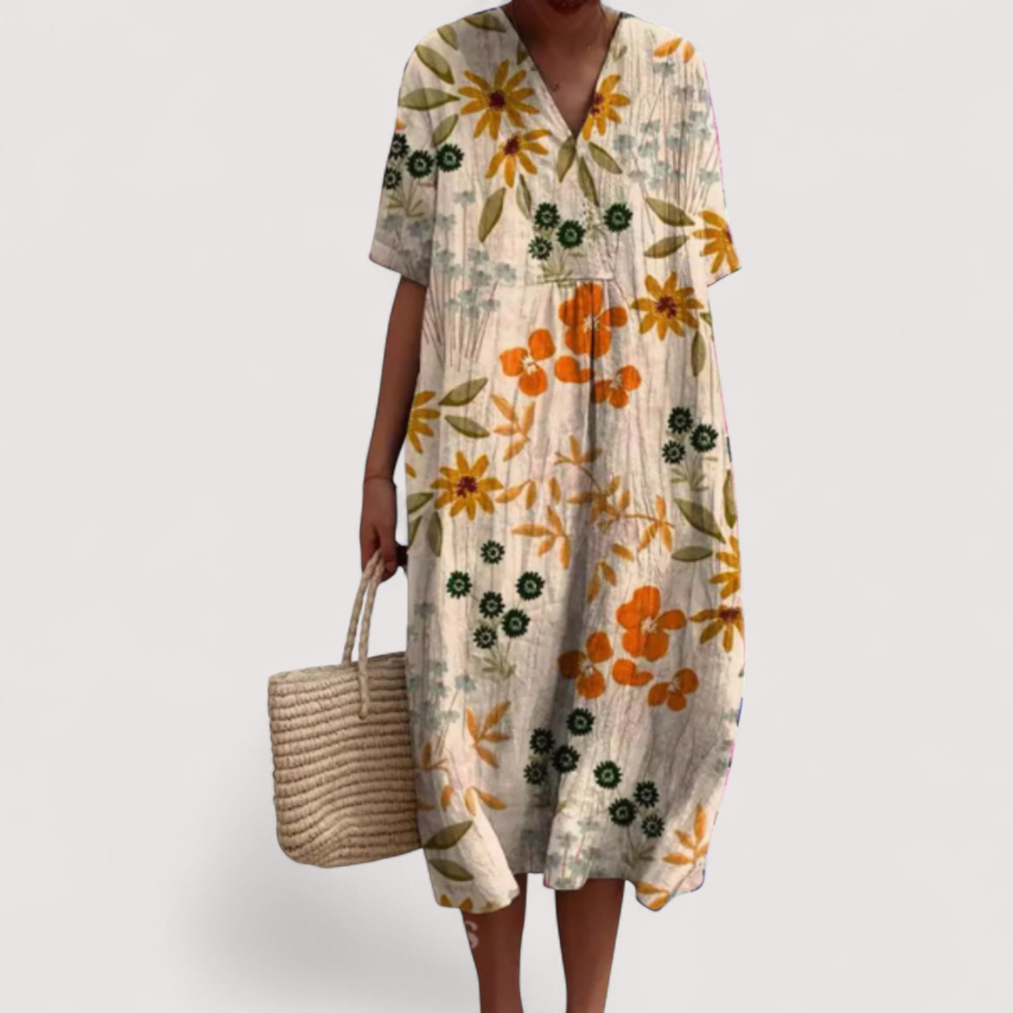 Delia™ | Elegantes Blumenkleid