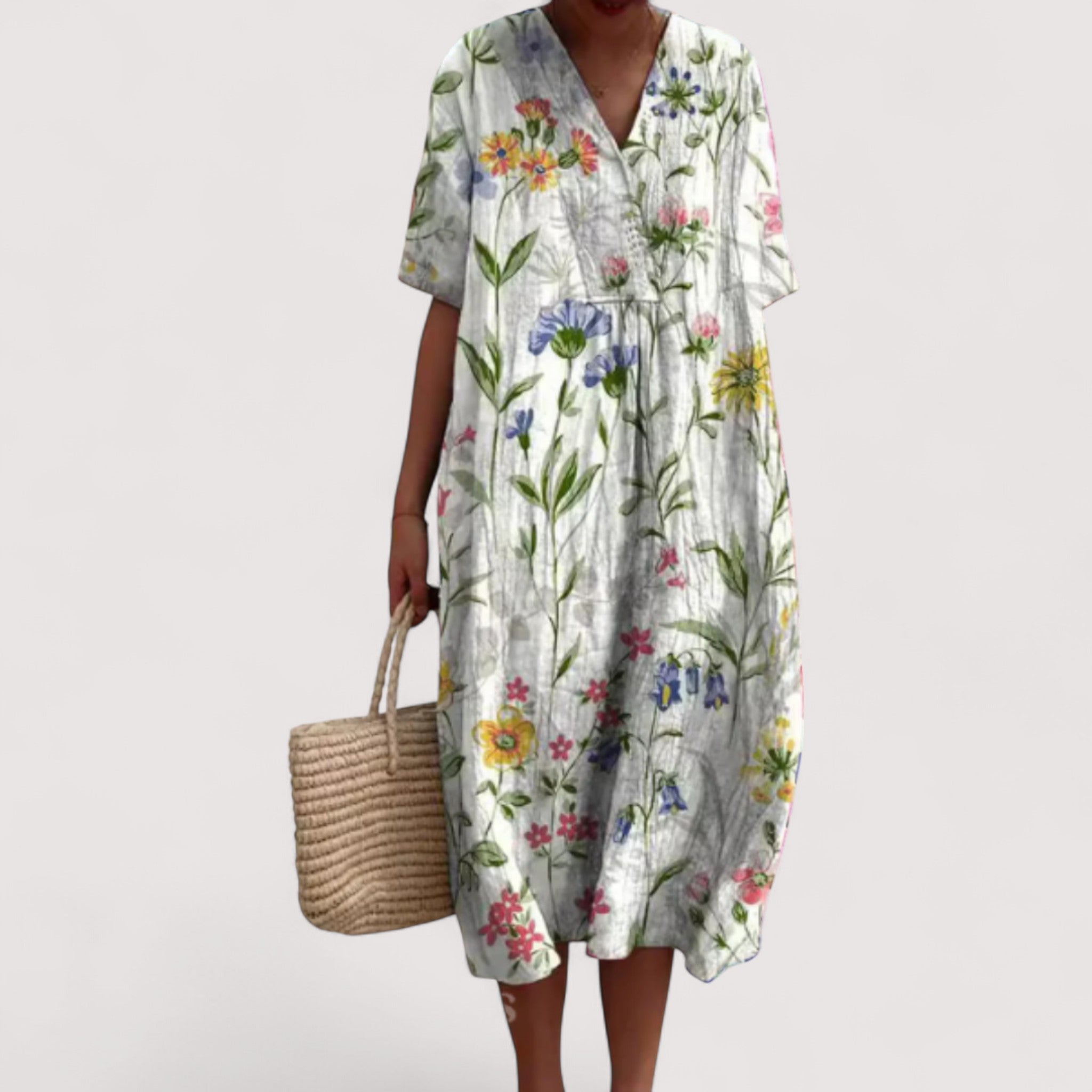 Delia™ | Elegantes Blumenkleid