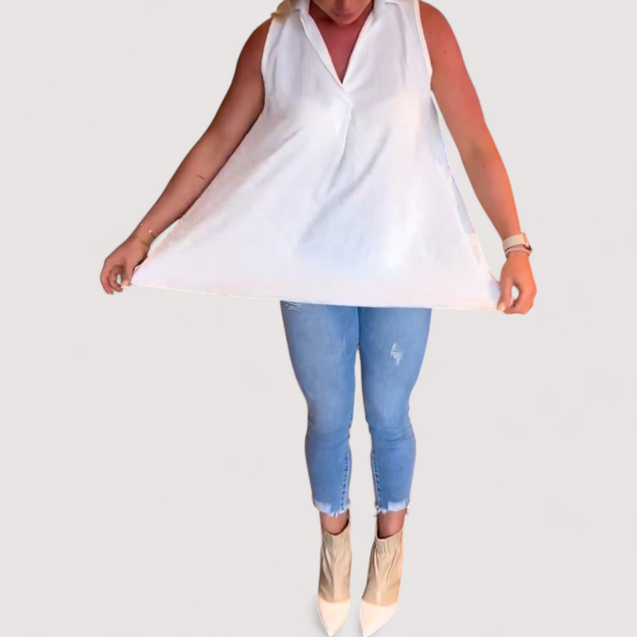 Elly™ | Rüschenbluse mit Revers