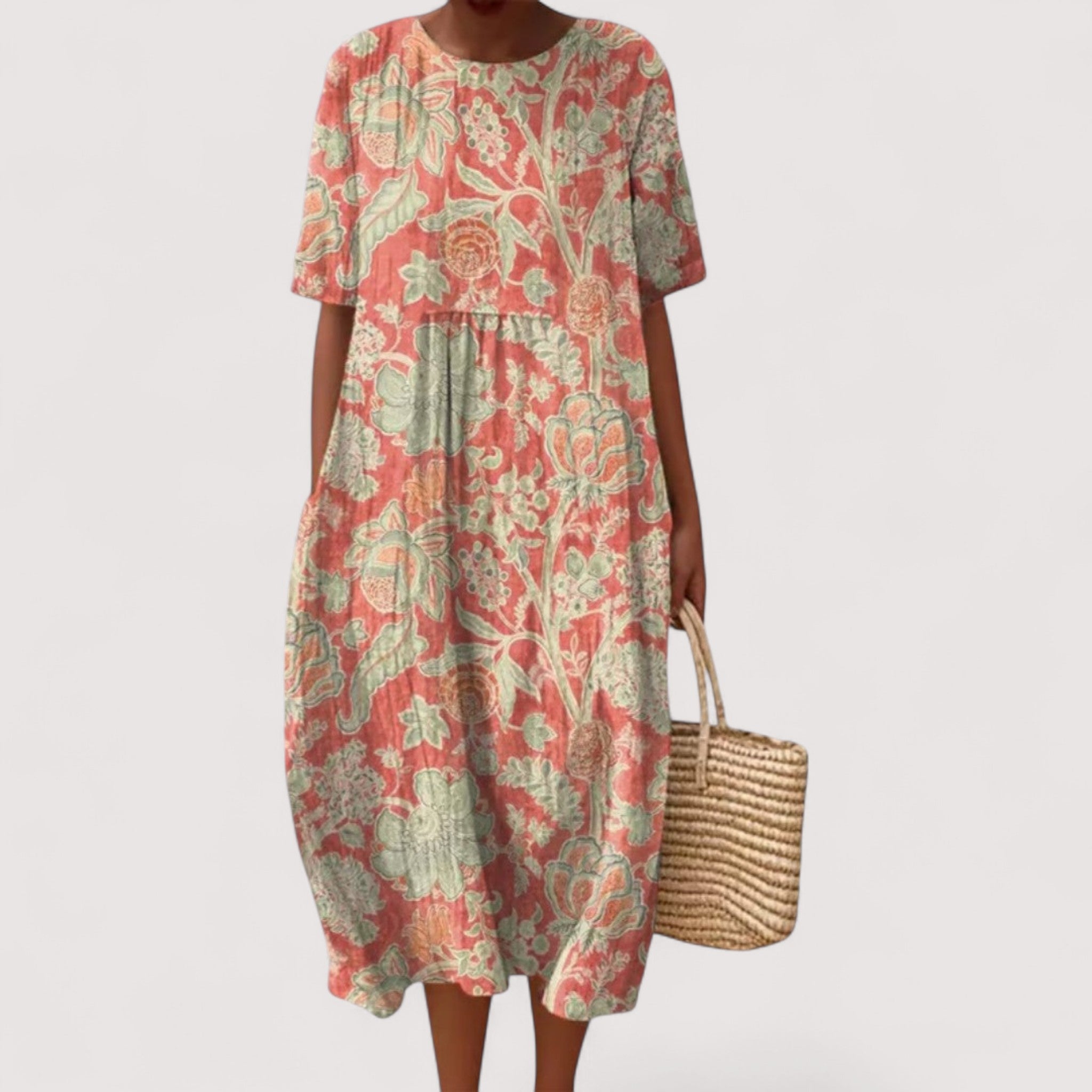 Océane™ | Elegantes Geometrisches Kleid