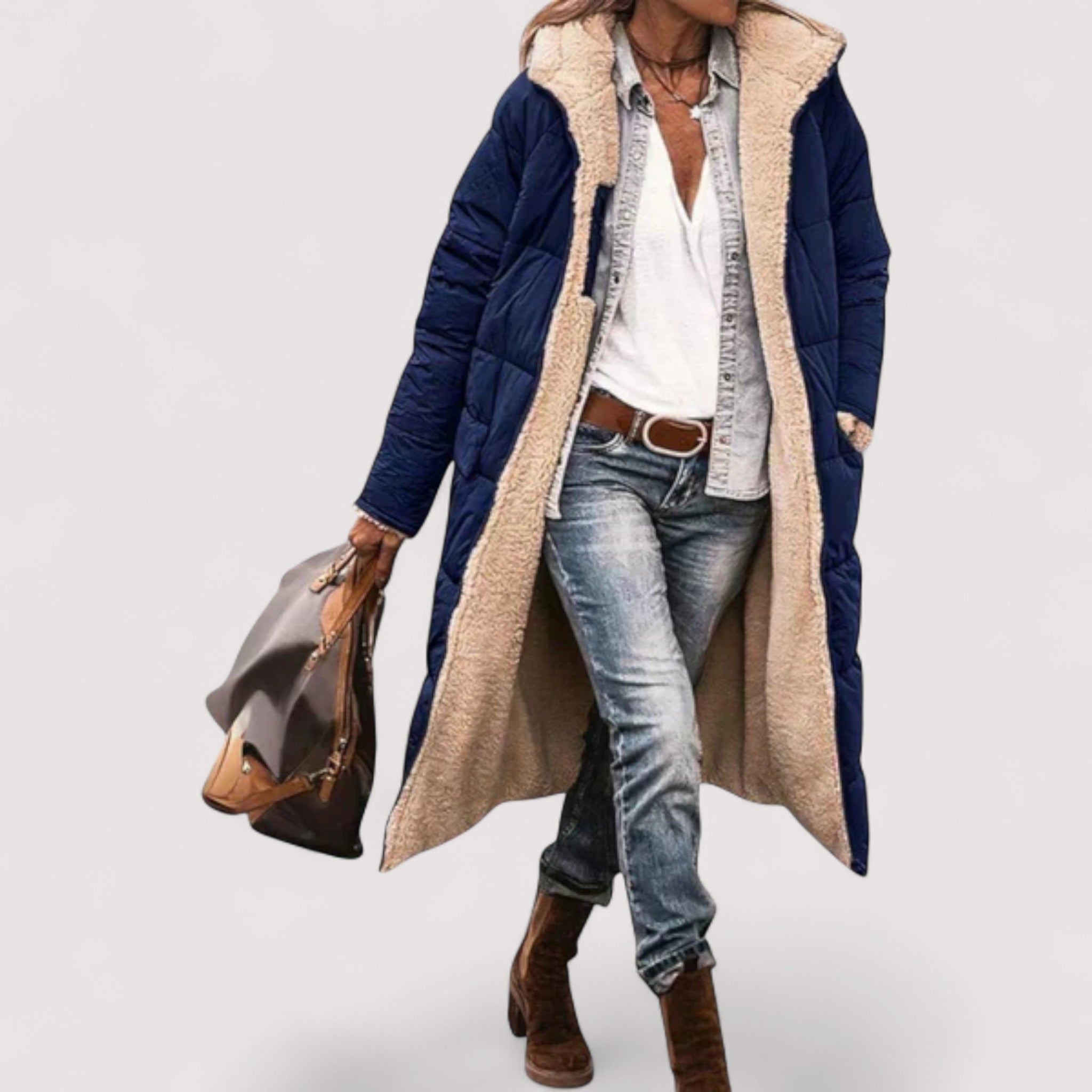 Kora™ | Kuscheliger Fell-Futter Mantel