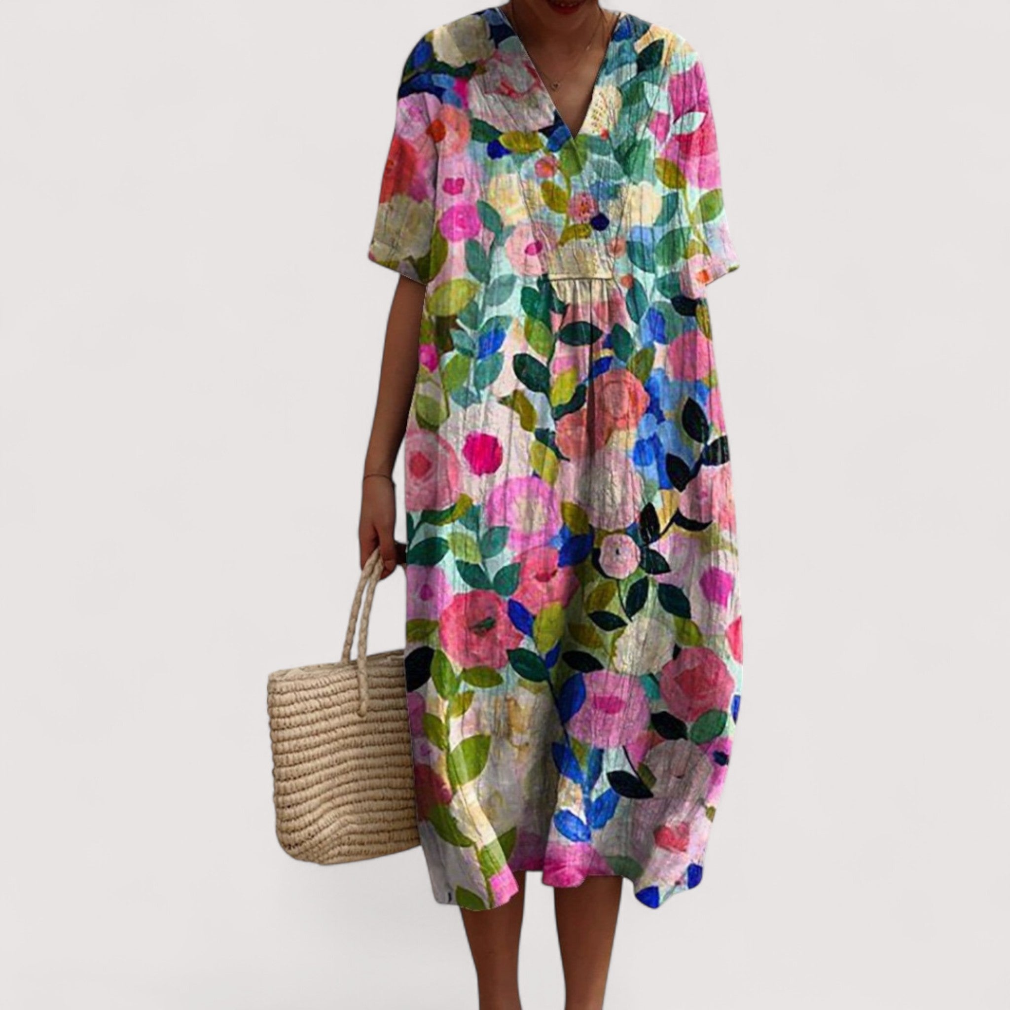 Delia™ | Elegantes Blumenkleid