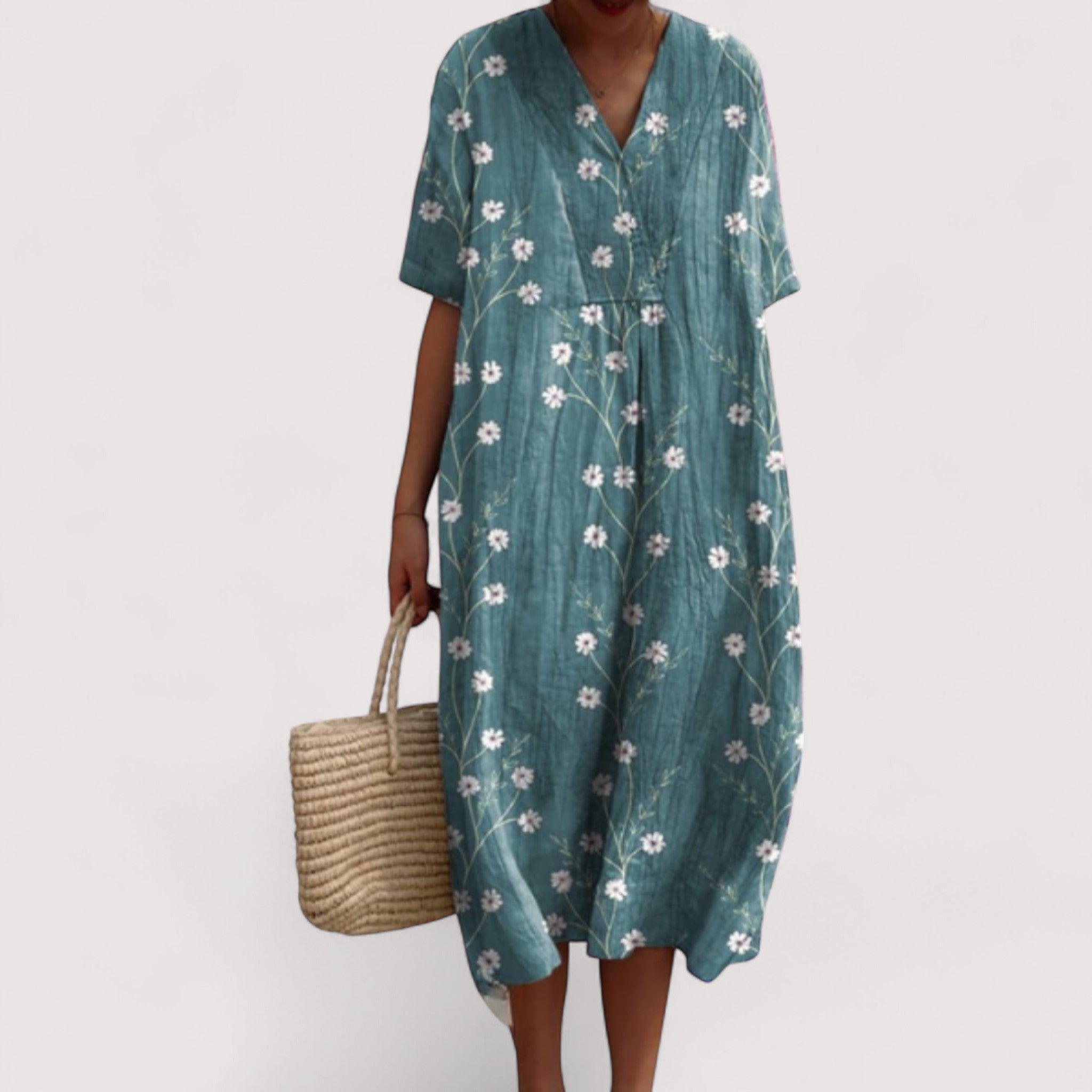 Delia™ | Elegantes Blumenkleid