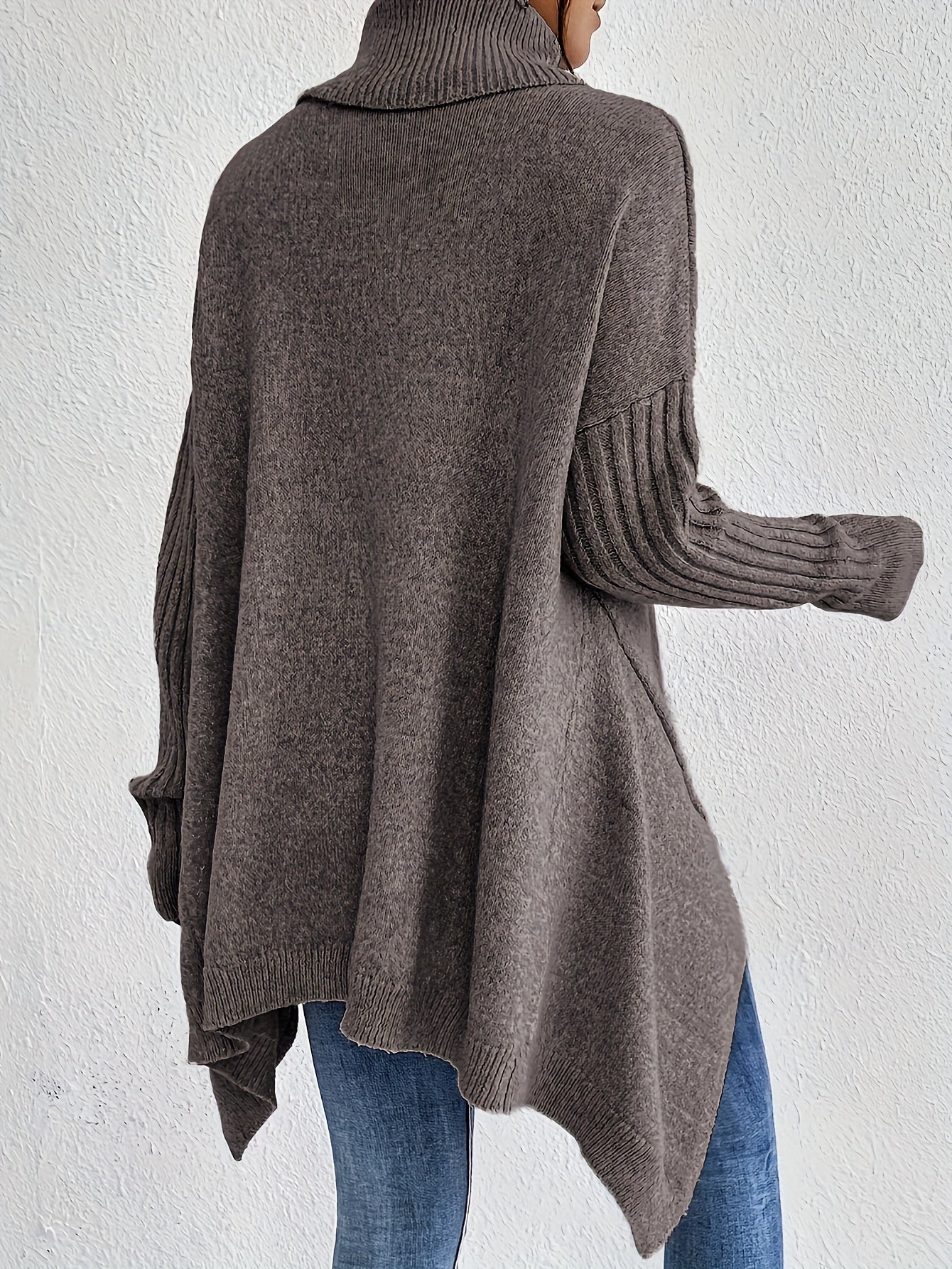 Rosa - Oversized Rollkragenpullover