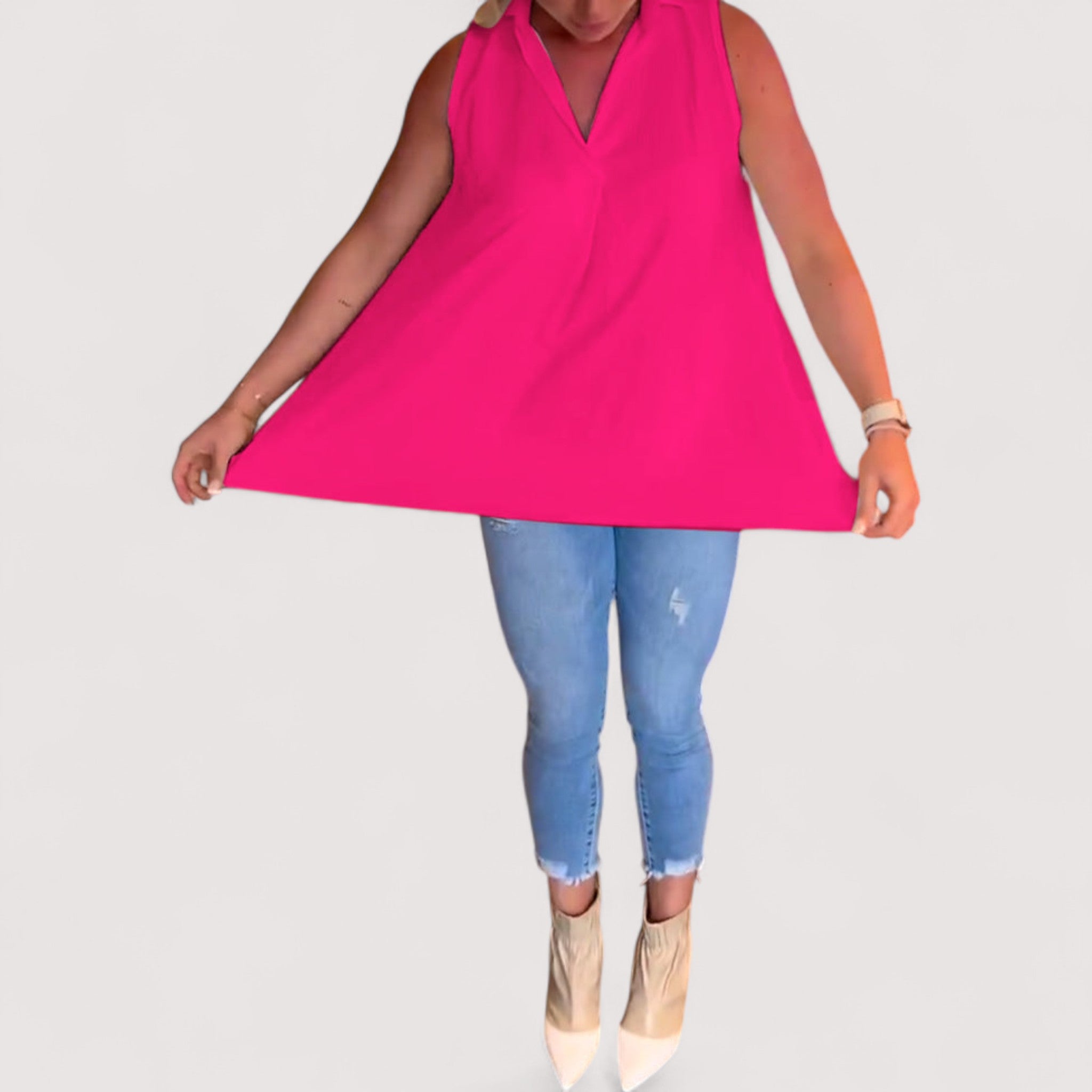 Elly™ | Rüschenbluse mit Revers