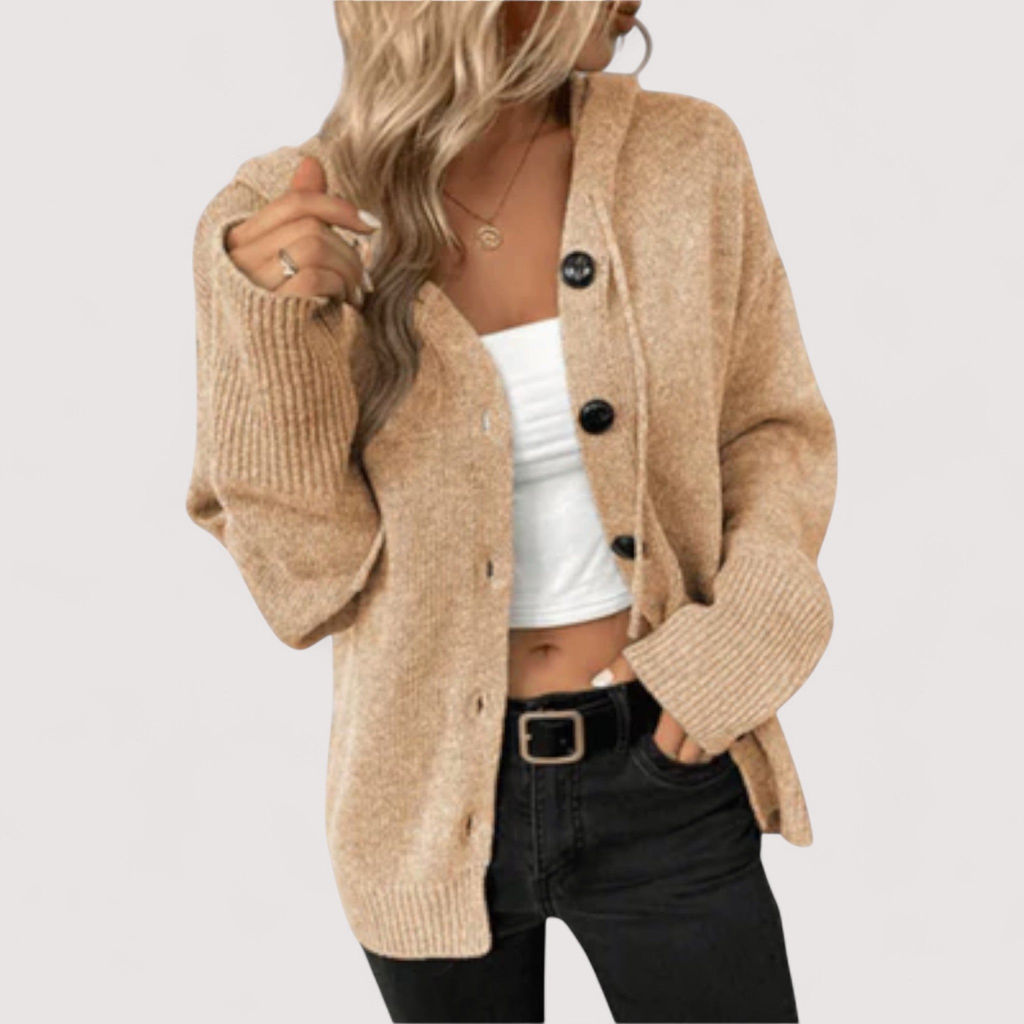 Margrit™ | Strickcardigan mit Knöpfe