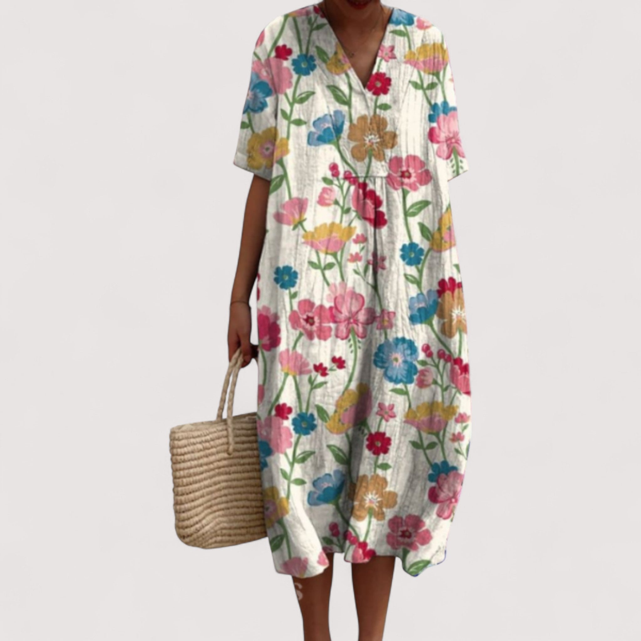 Delia™ | Elegantes Blumenkleid