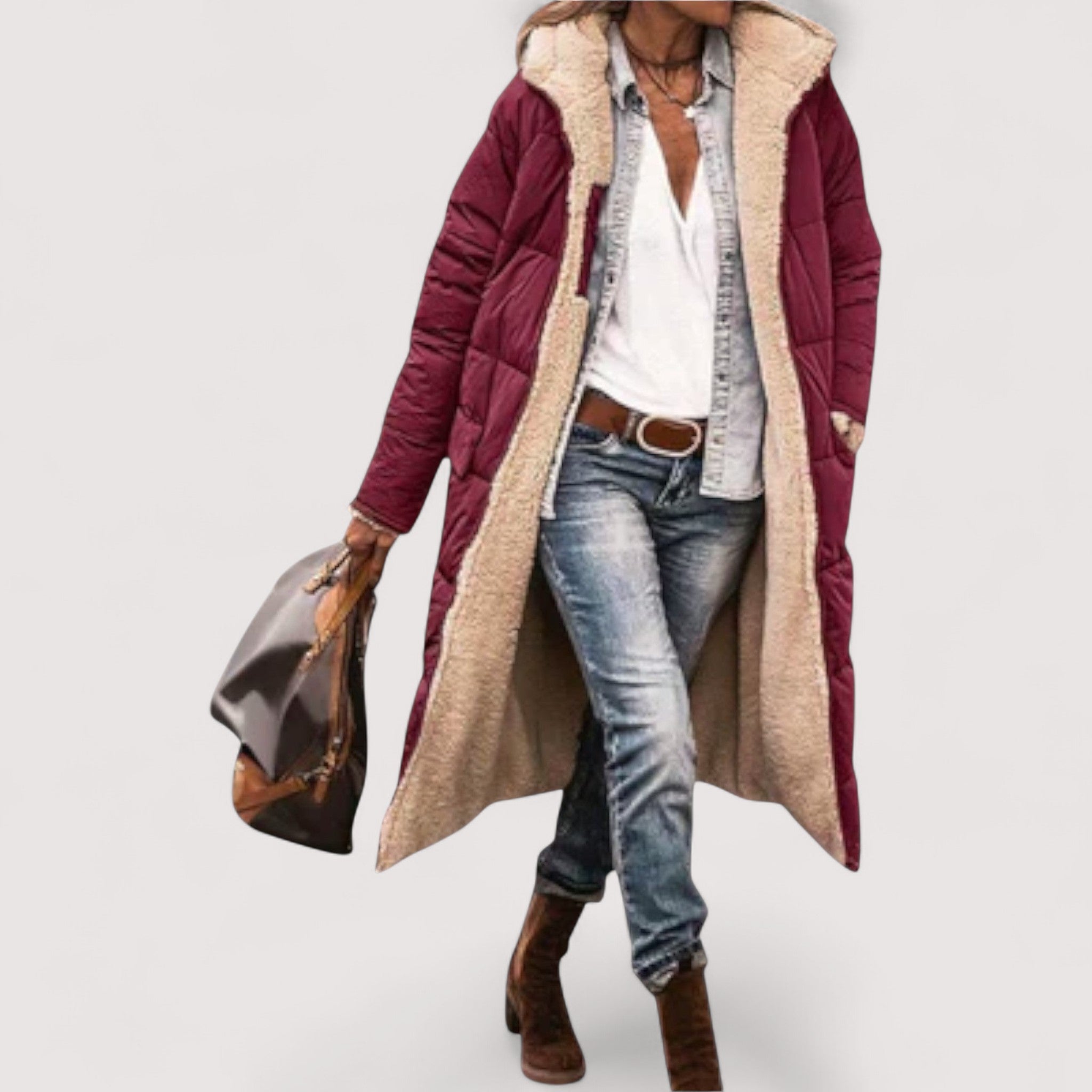 Kora™ | Kuscheliger Fell-Futter Mantel