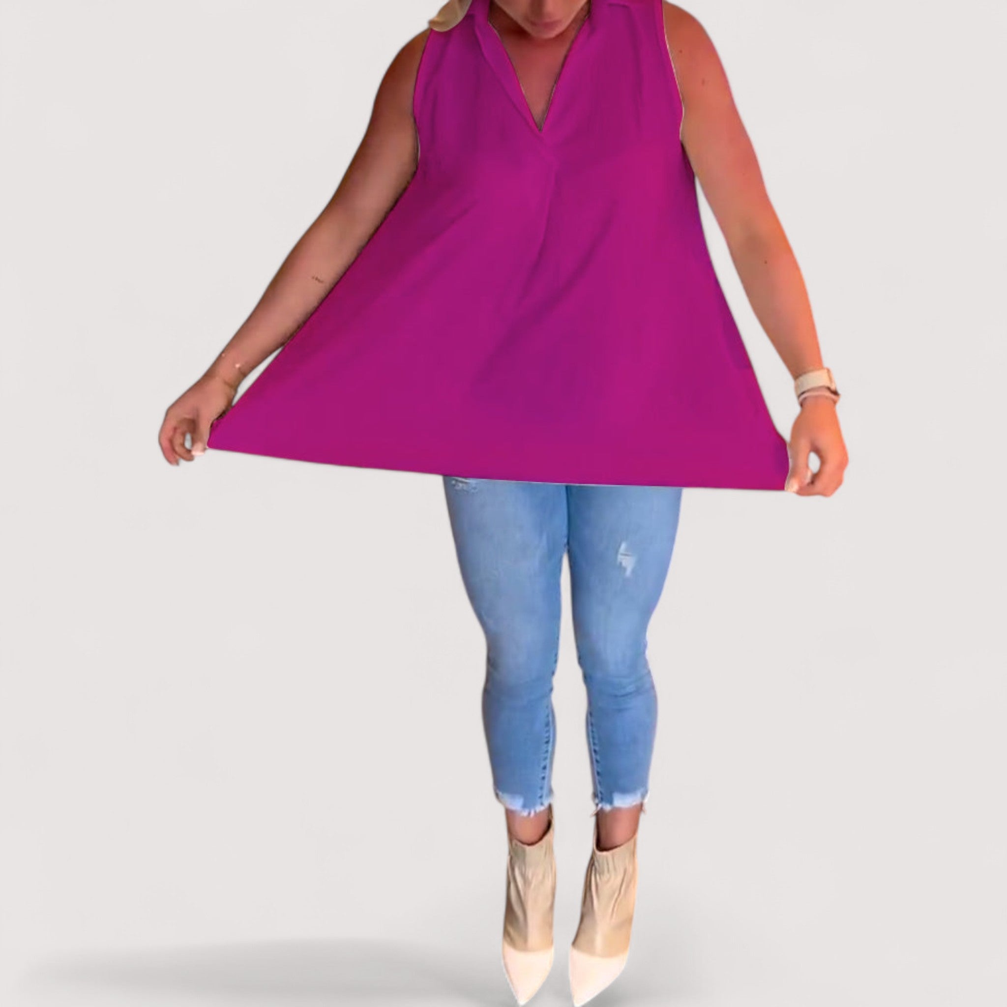 Elly™ | Rüschenbluse mit Revers