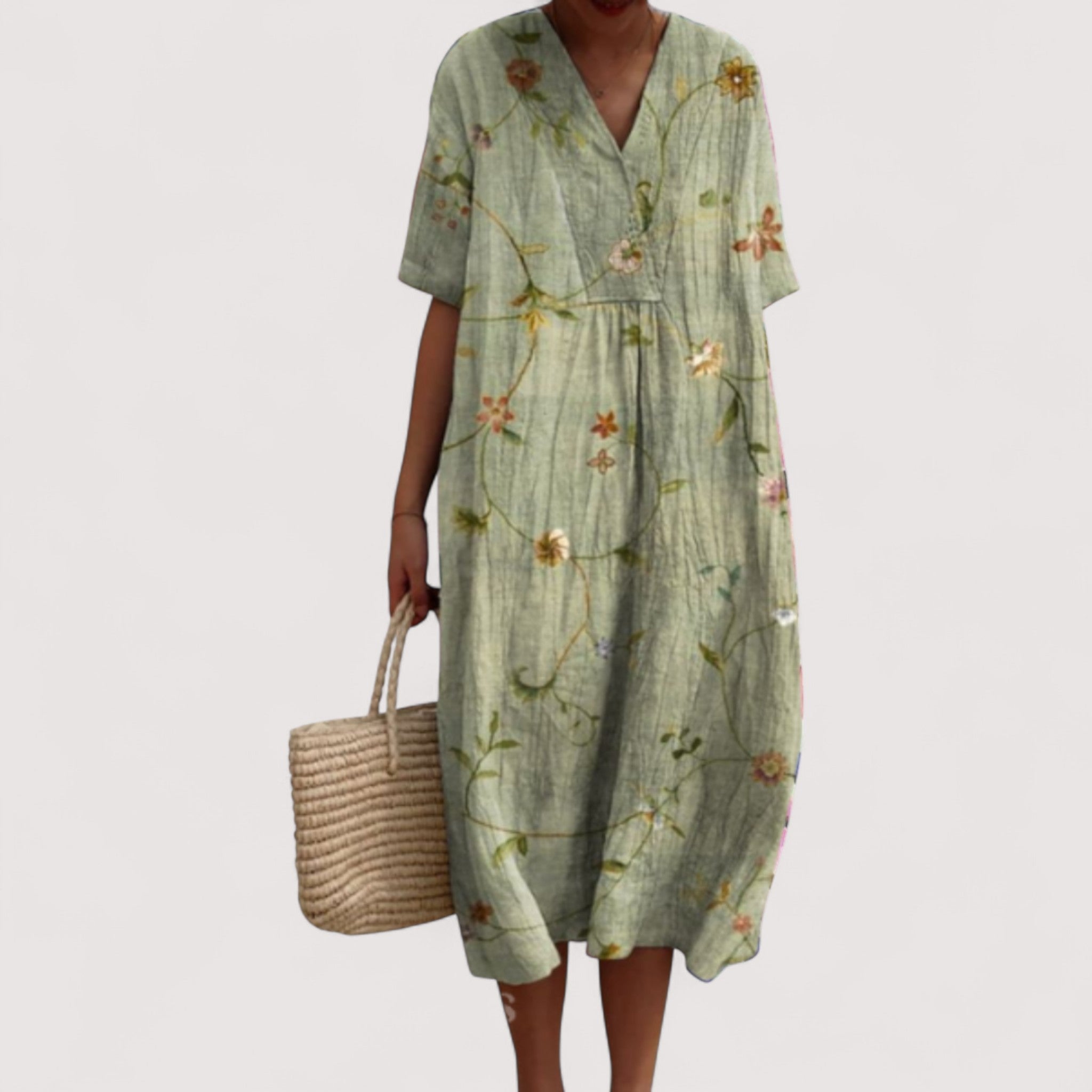 Delia™ | Elegantes Blumenkleid