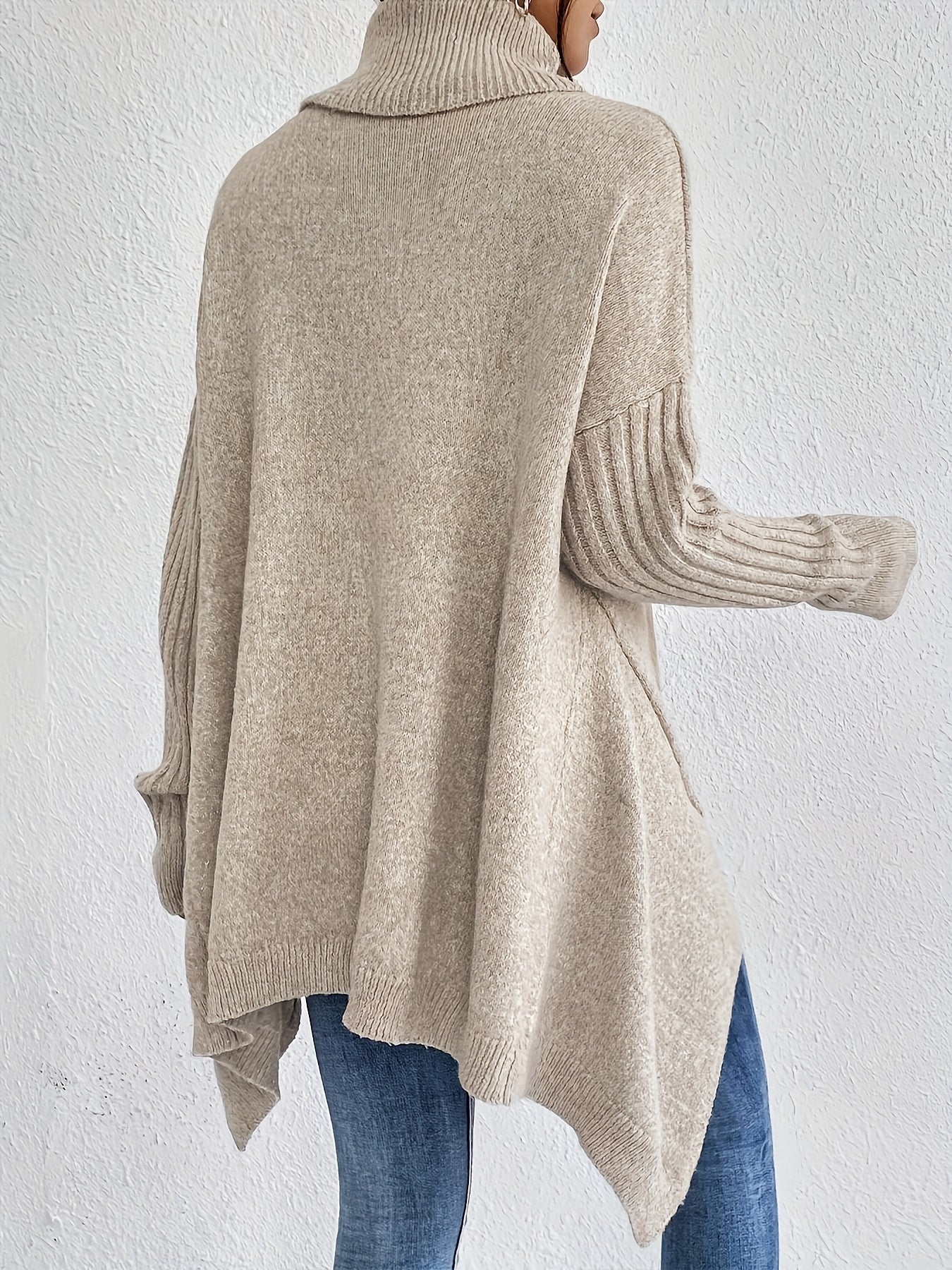 Rosa - Oversized Rollkragenpullover