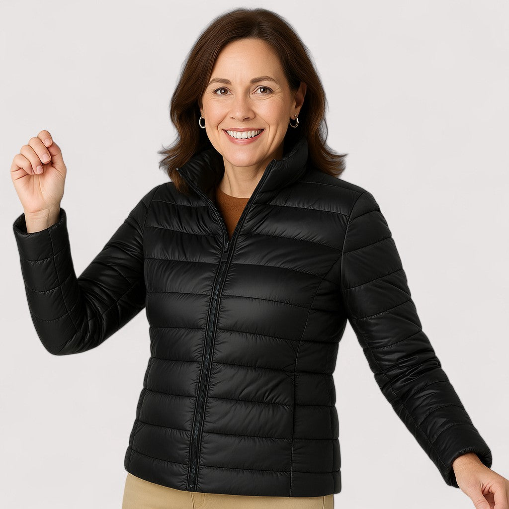 Elena™ | Neue Ultraleichte Jacke Mit Weißen Entenfedern