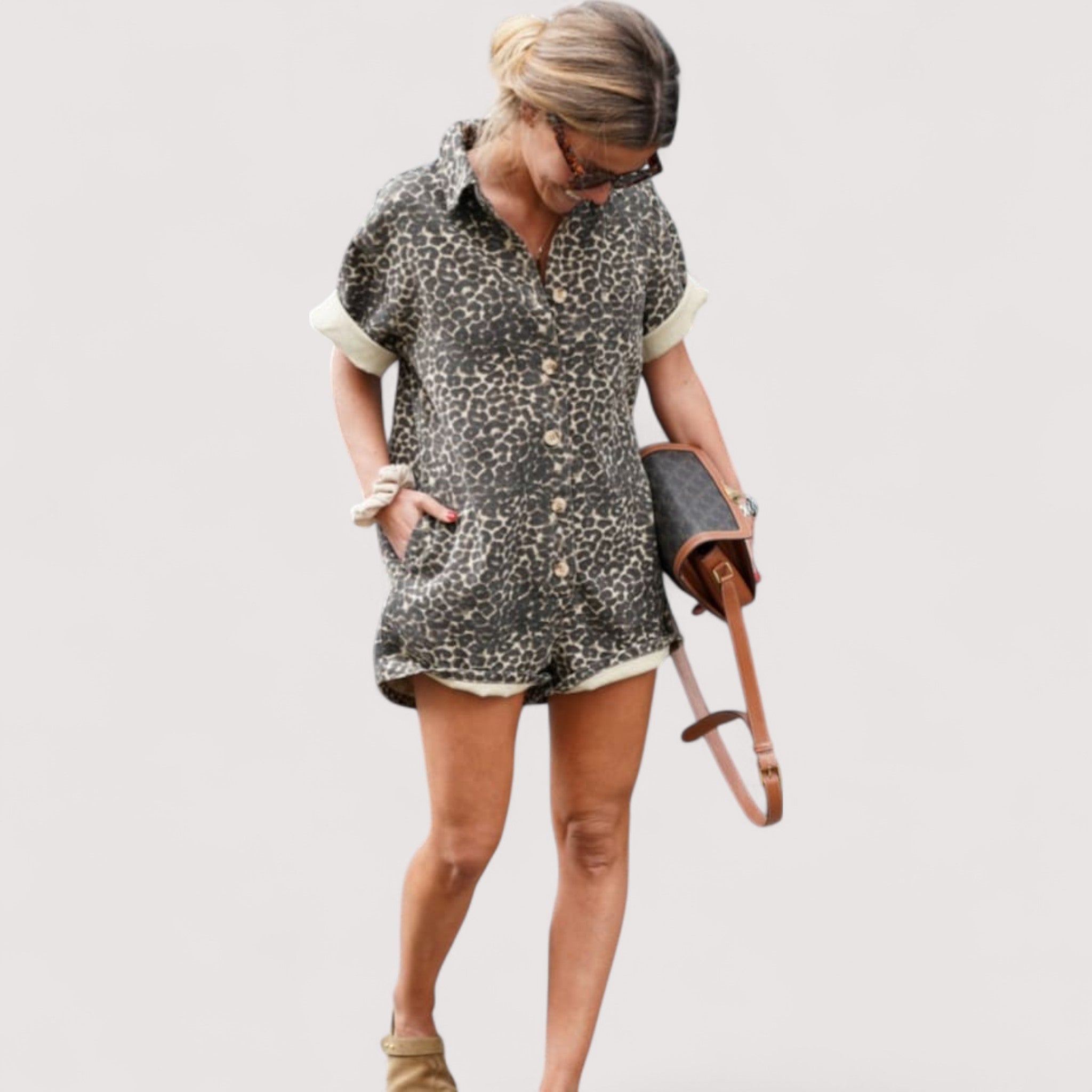 Anette™ | Overall mit Leopardenmuster