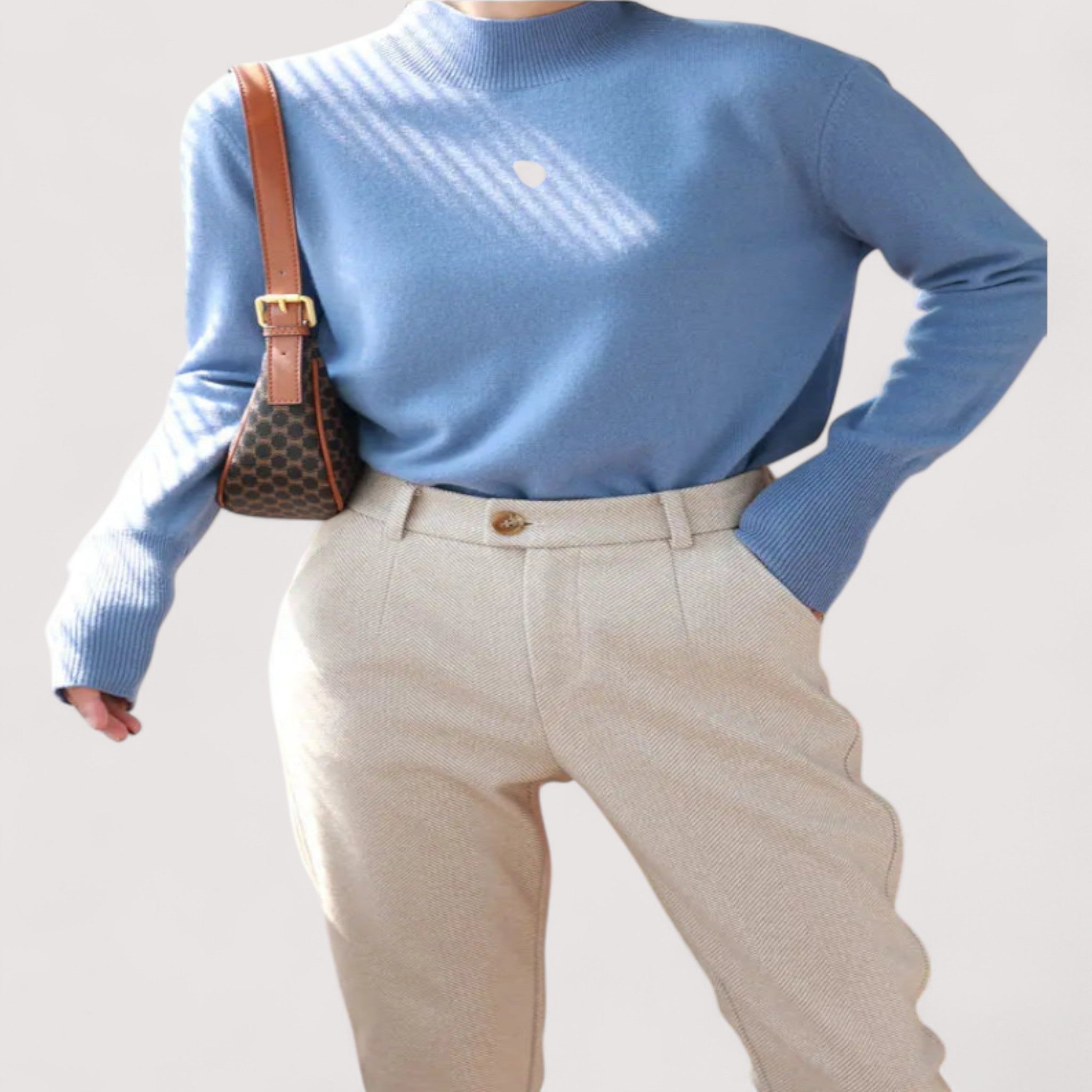 Helga™ | Hoch taillierte Slim-Hosen