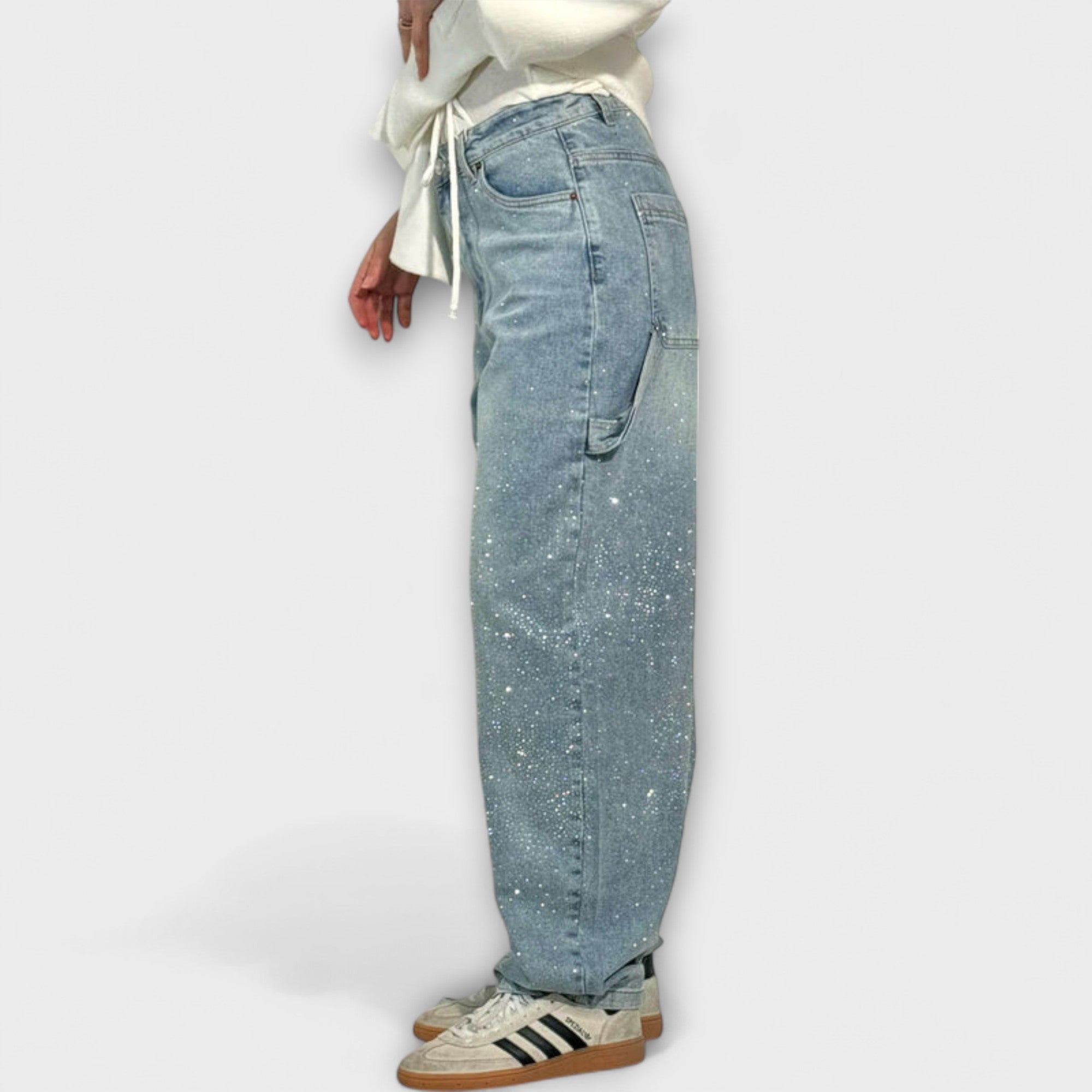 Fable - Shine Denim Jeans im Balloon Carpenter Stil