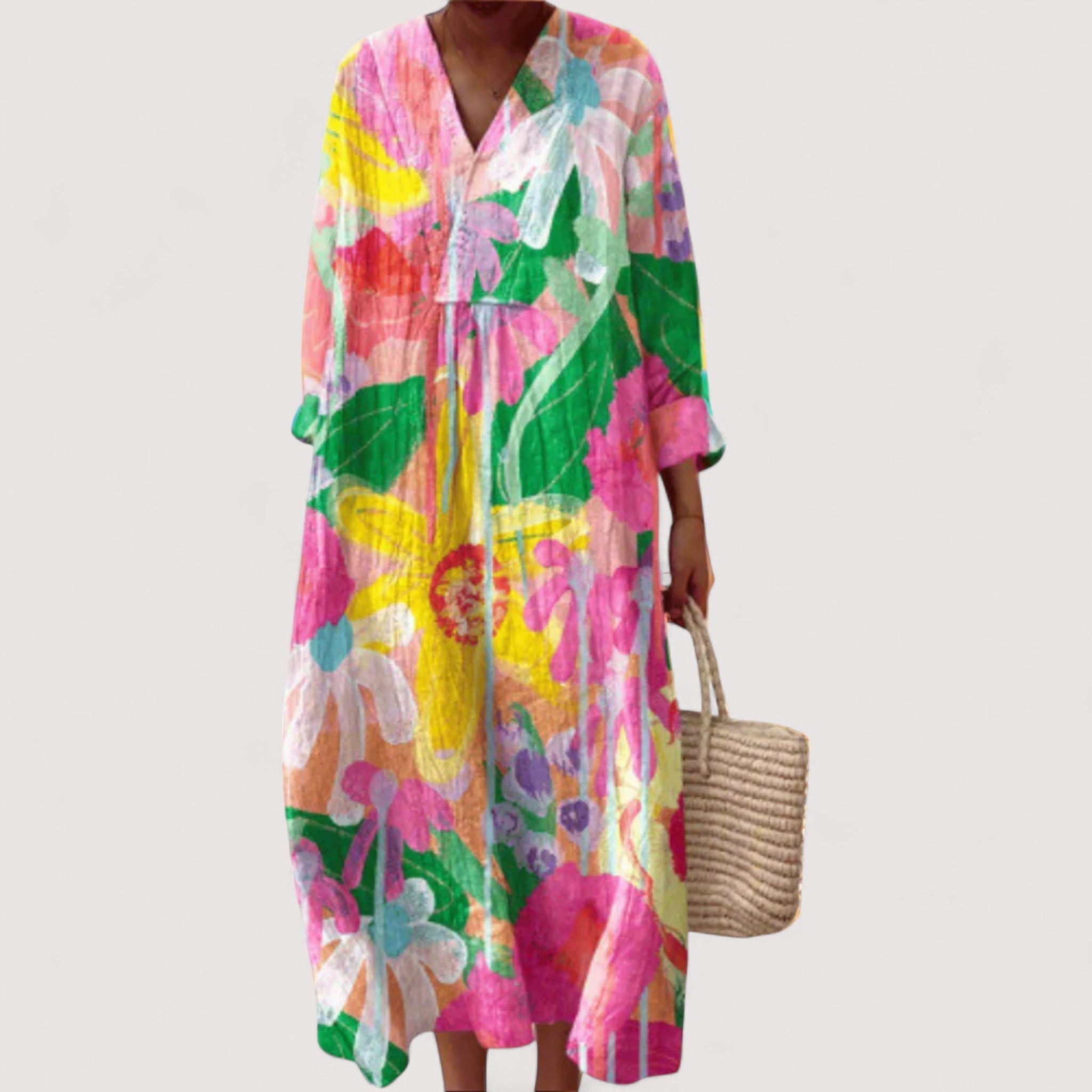 Caroline™ | Elegantes Geometrisches Kleid