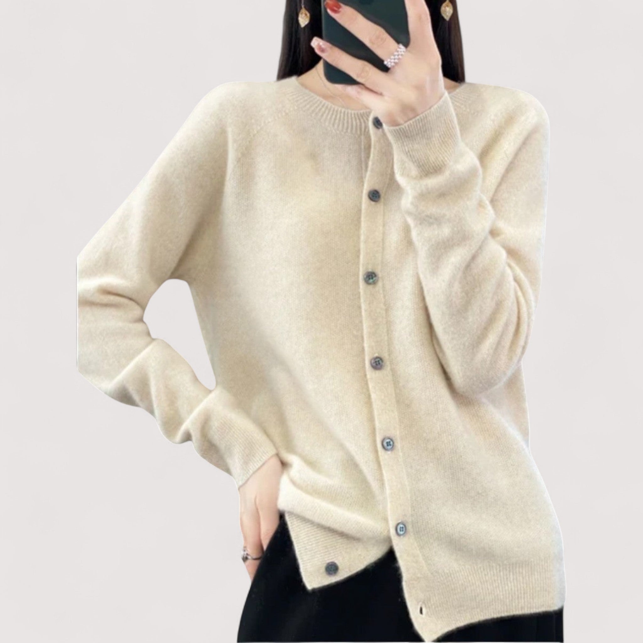 Darija™ – Weiche Strickjacke mit Knöpfen