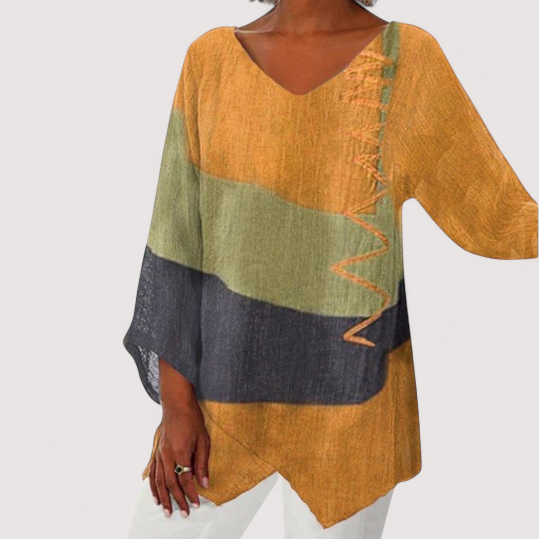 Menina™ | Kreative V-Ausschnitt-Tunika