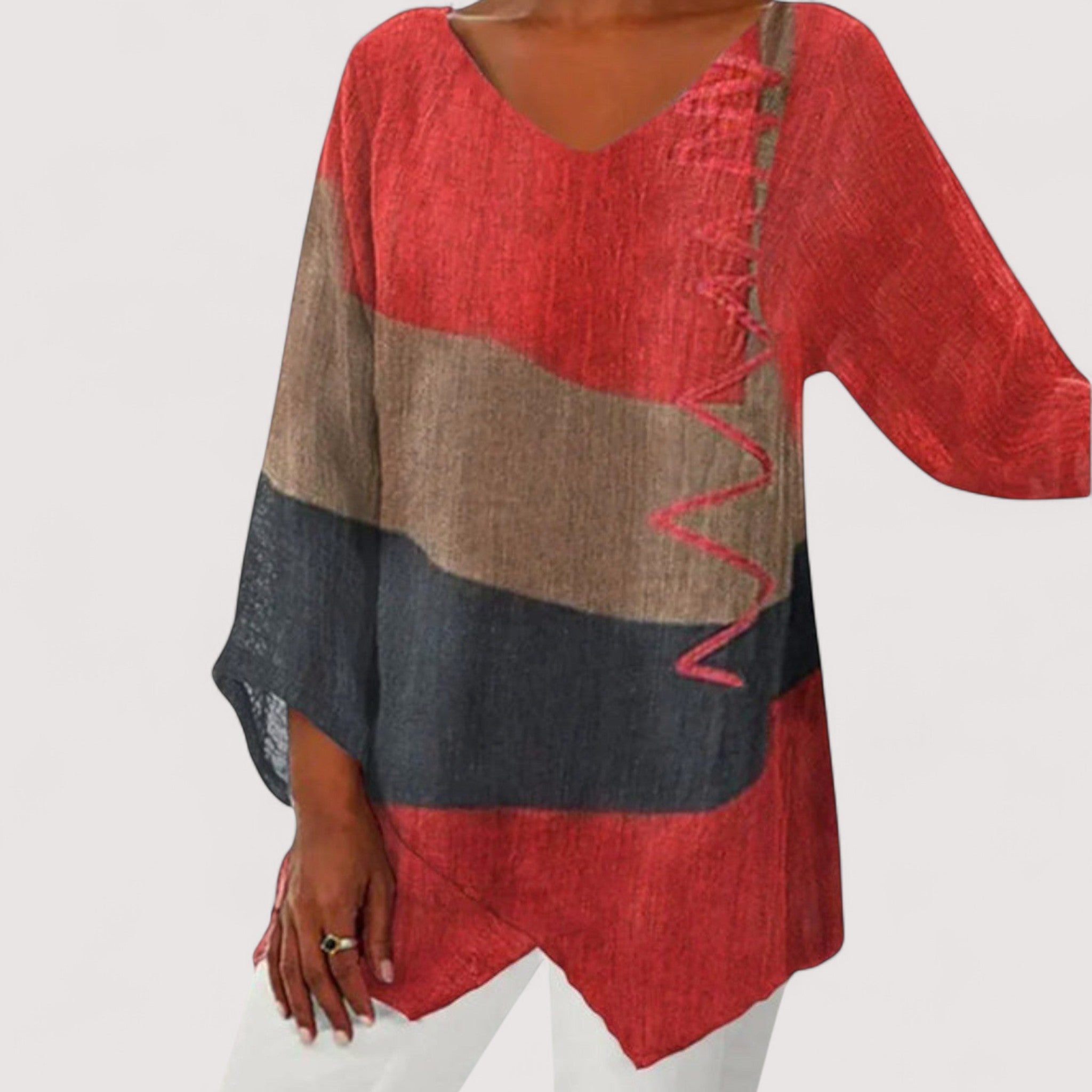 Menina™ | Kreative V-Ausschnitt-Tunika